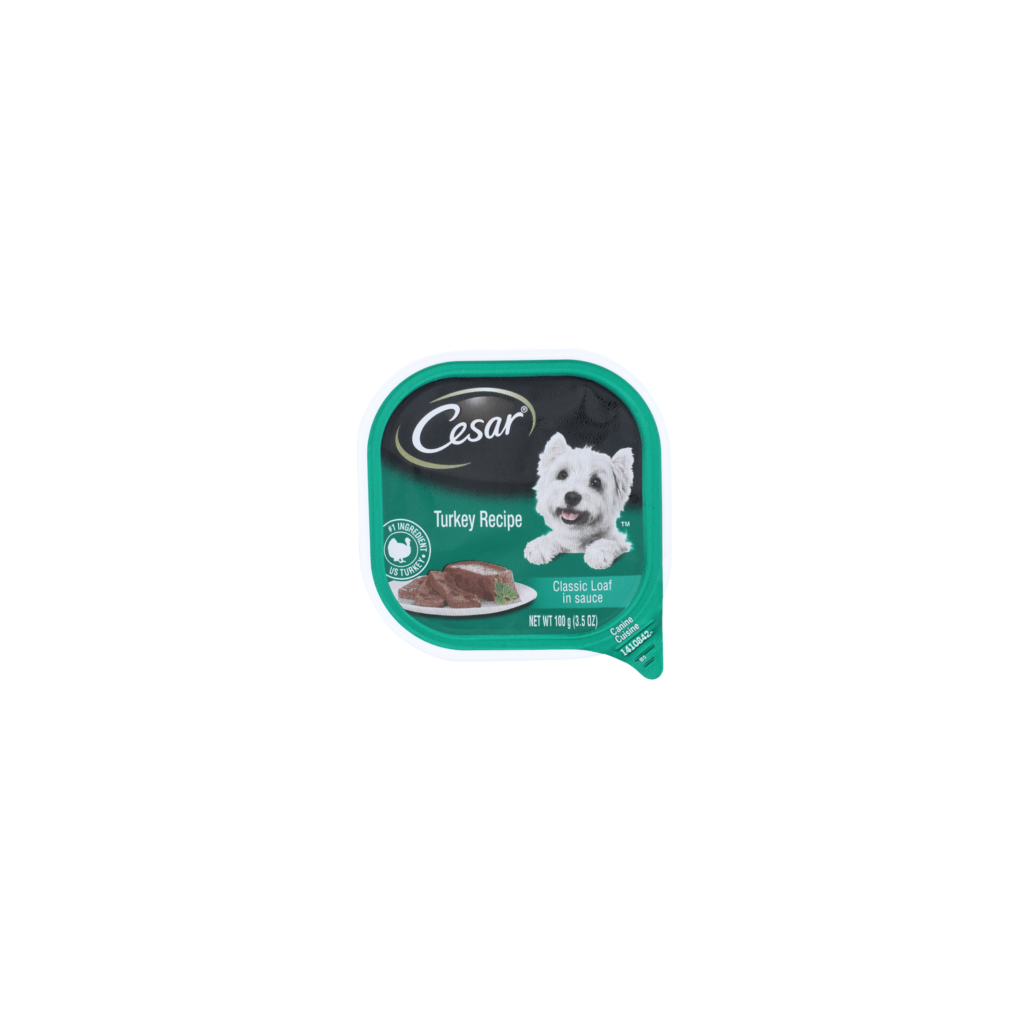 Cesar Turkey Recipe Classic Loaf In Sauce Canine Cuisine - 3.5 Ounce Image 1 of 4