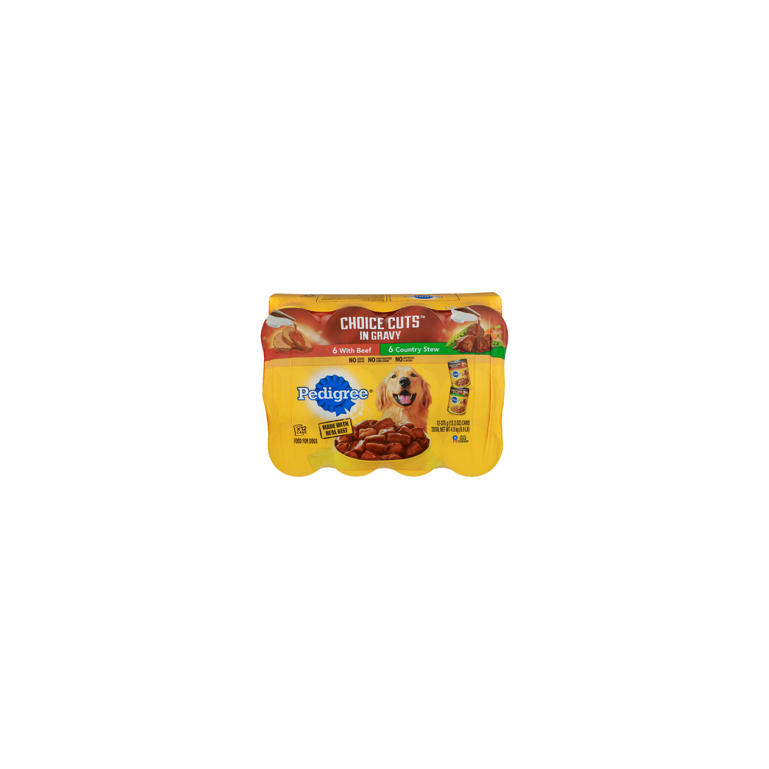 Pedigree With Beef, Country Stew Canned Food For Dogs Choice Cuts In Gravy - 1.1 Ounce - 12 Count Image 1 of 2