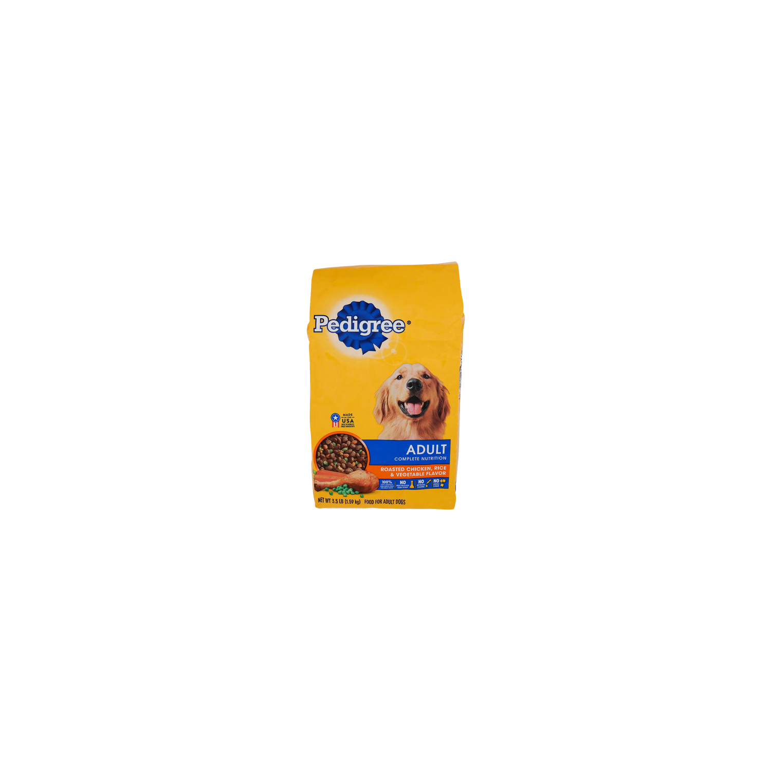 Pedigree Roasted Chicken, Rice & Vegetable Adult Complete Nutrition Dog Food - 3.5 Pound Image 1 of 4
