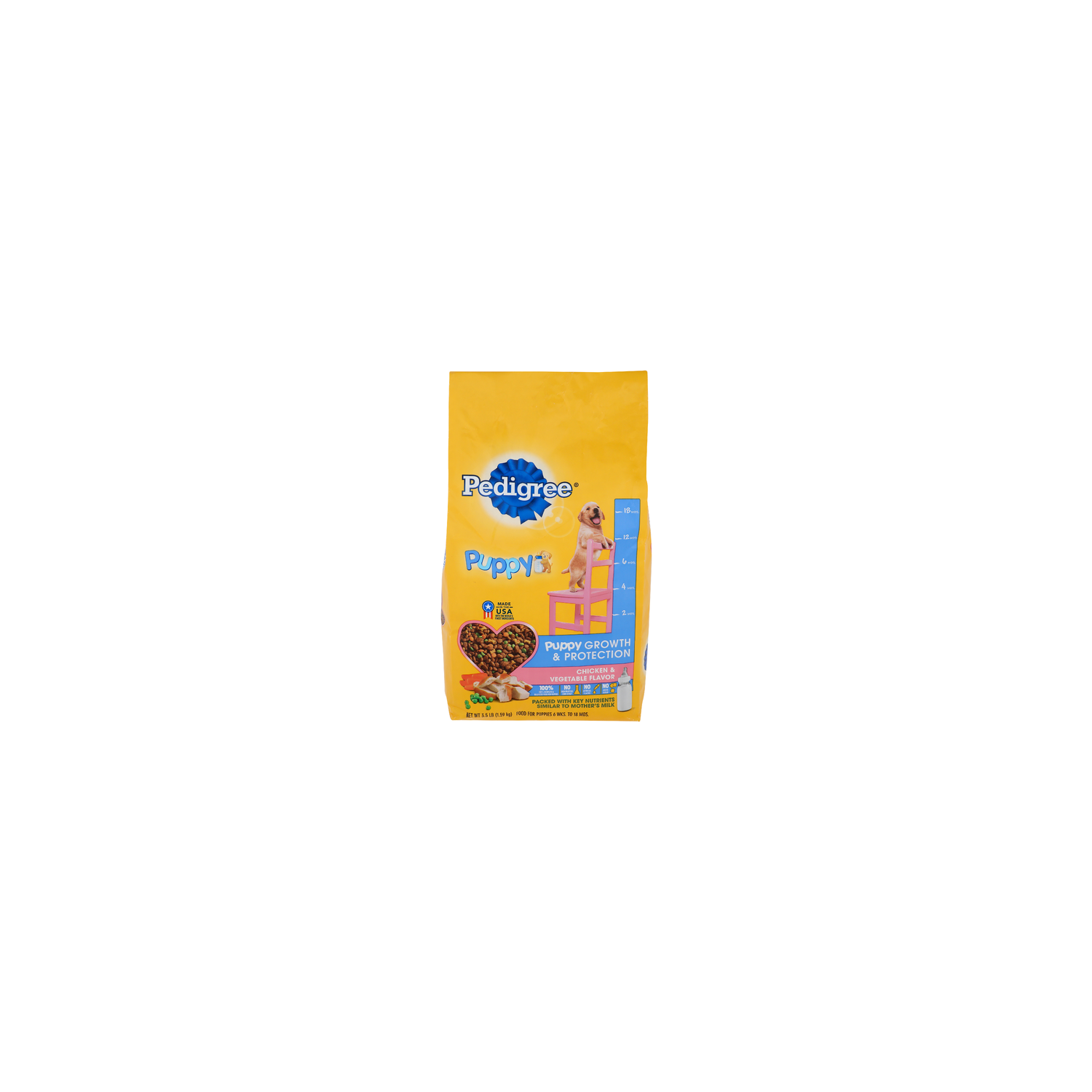 Pedigree Chicken & Vegetable Flavor Food For Puppies - 3.5 Pound Image 1 of 4