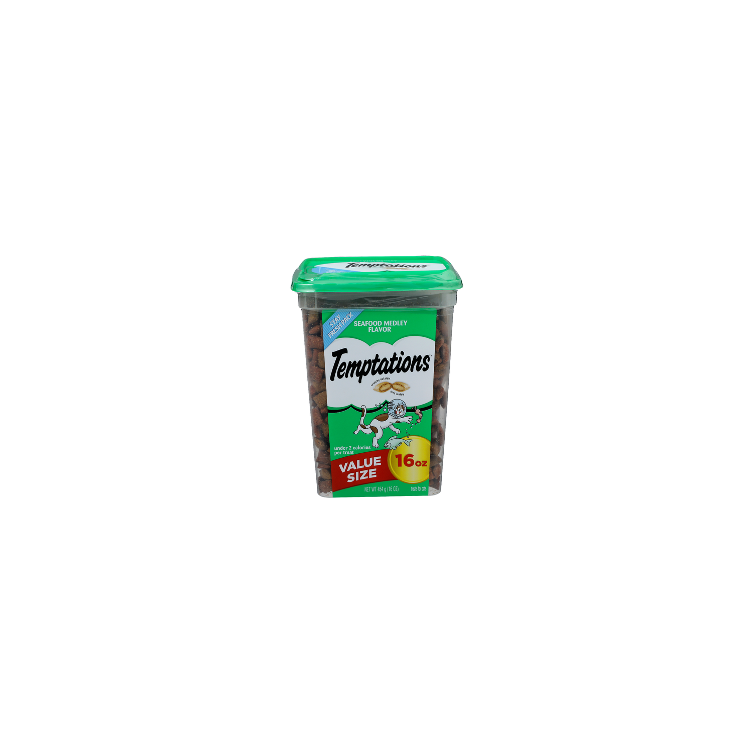 Temptations Seafood Medley Value Size Treats For Cats - 16 Ounce Image 1 of 4