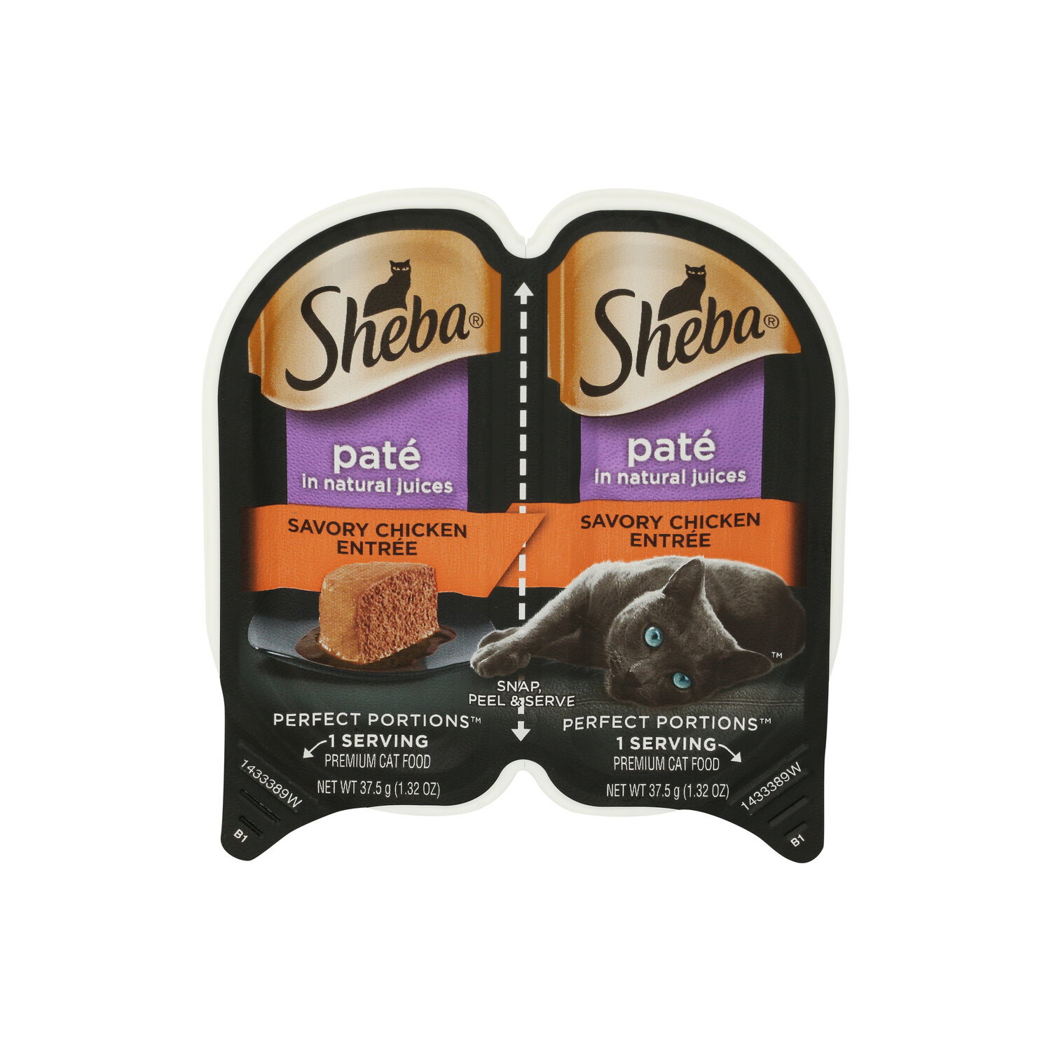 Sheba Chicken Perfect Portions Wet Cat Food Pate - 2 Count Image 1 of 4
