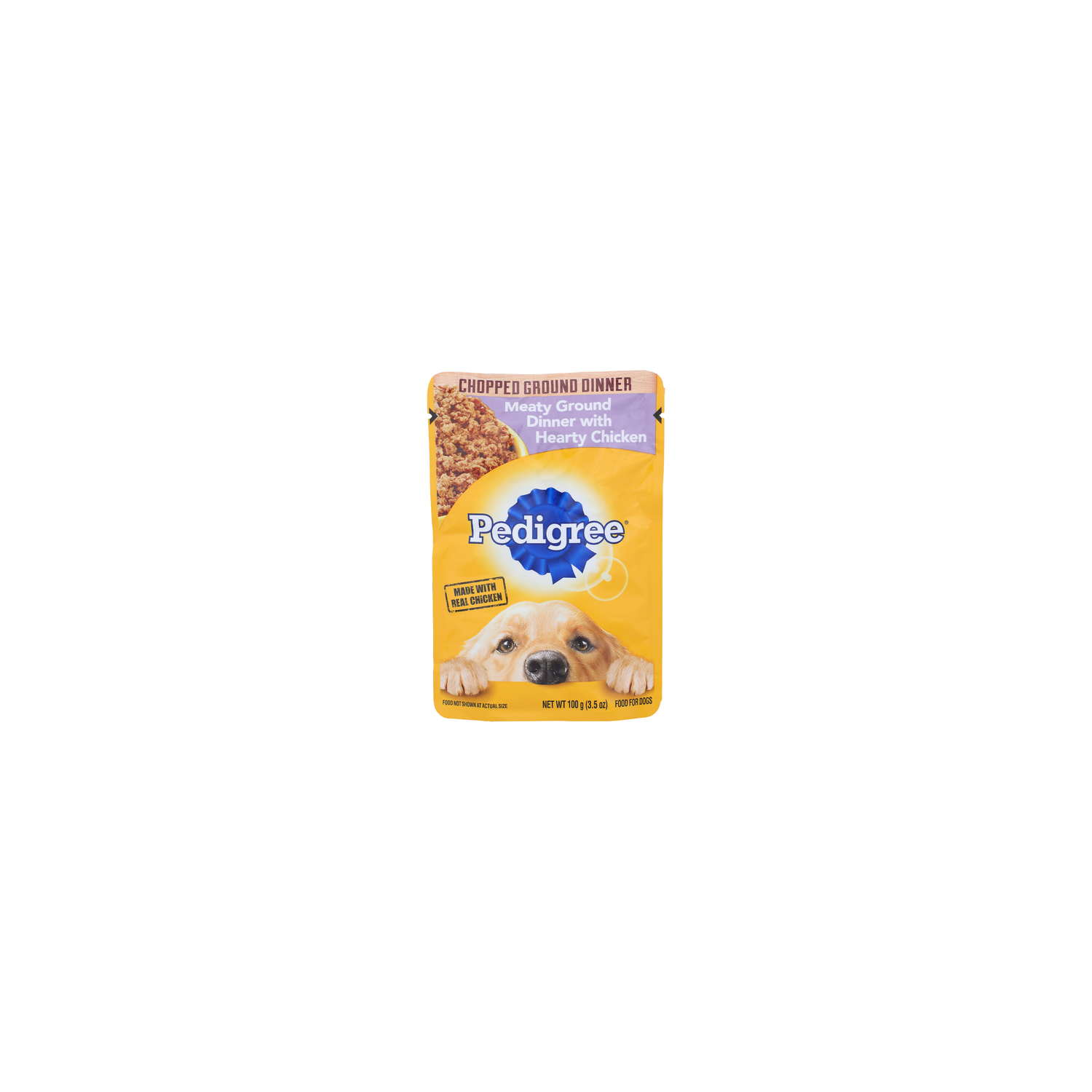 Pedigree Meaty Ground Dinner With Hearty Chicken Food For Dogs - 3.5 Ounce Image 1 of 3