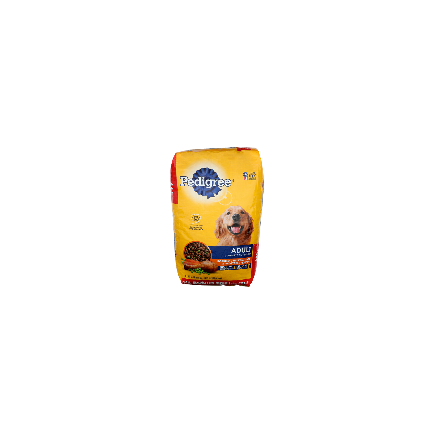 Pedigree Roasted Chicken, Rice & Vegetable Flavor Adult Complete Nutrition  - 44 Pound - Brookshire's
