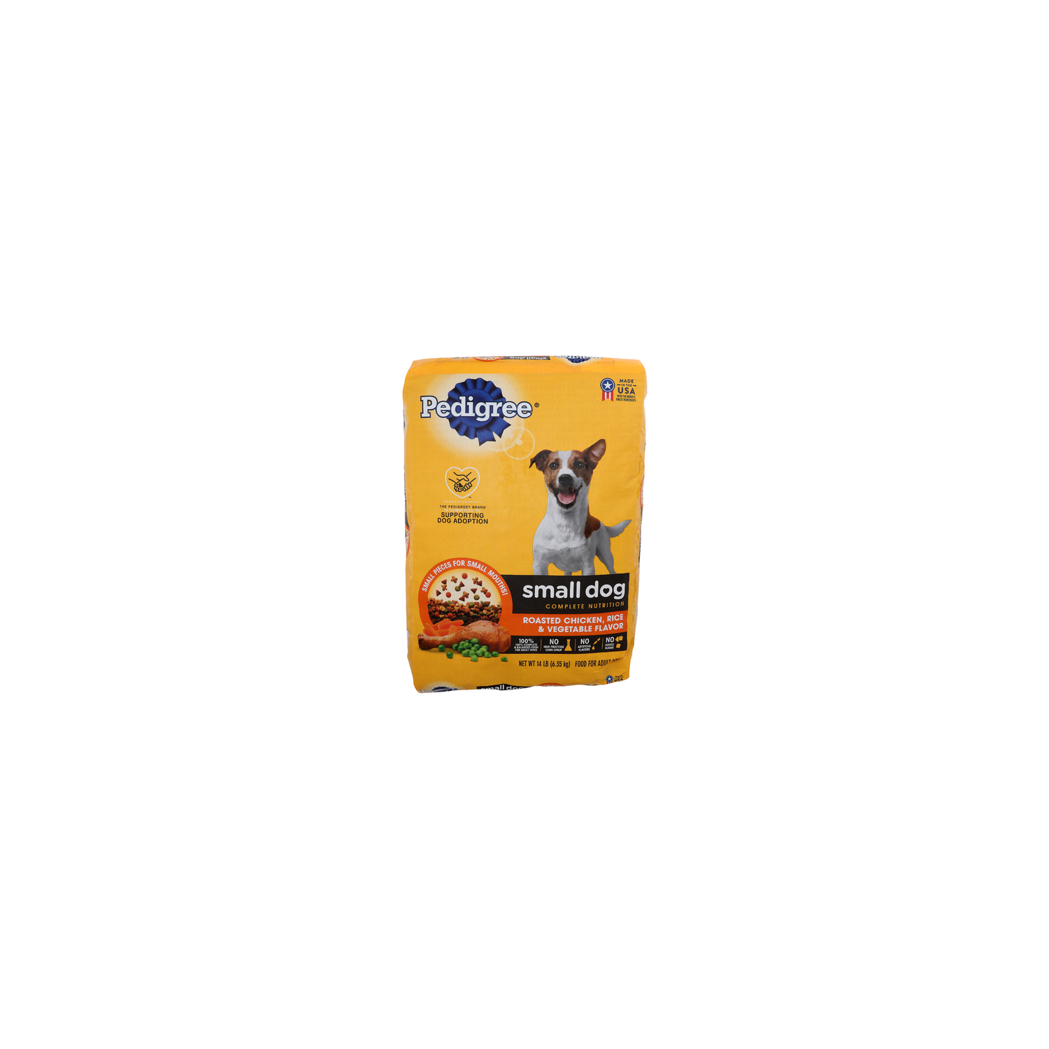 Pedigree Roasted Chicken, Rice & Vegetable Flavor Small Dog Complete Nutrition Food For Adult Dogs - 14 Pound Image 1 of 4