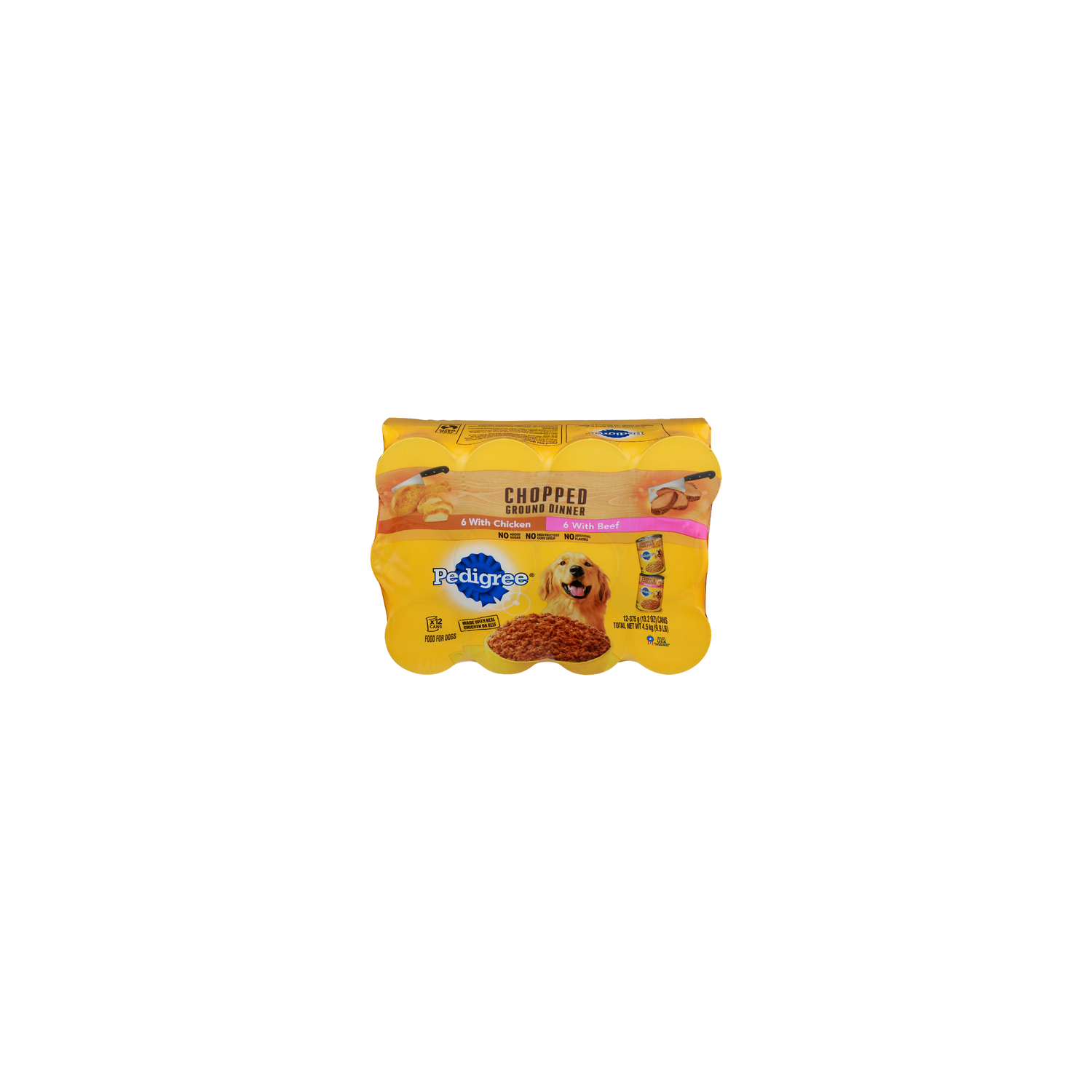Pedigree Chicken Beef Chopped Ground Dinner Food For Dogs - 1.1 Ounce - 12 Count Image 1 of 2