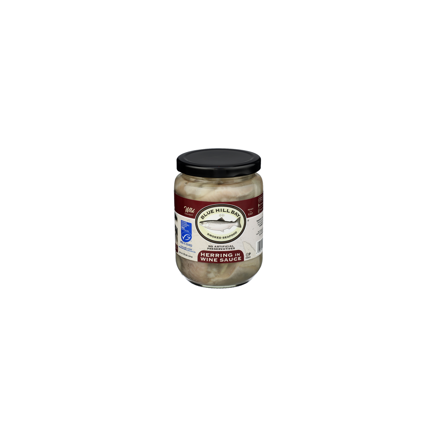 Blue Hill Bay Ready-To-Eat Smoked Seafood Herring In Wine Sauce - 12 Ounce Image 1 of 4