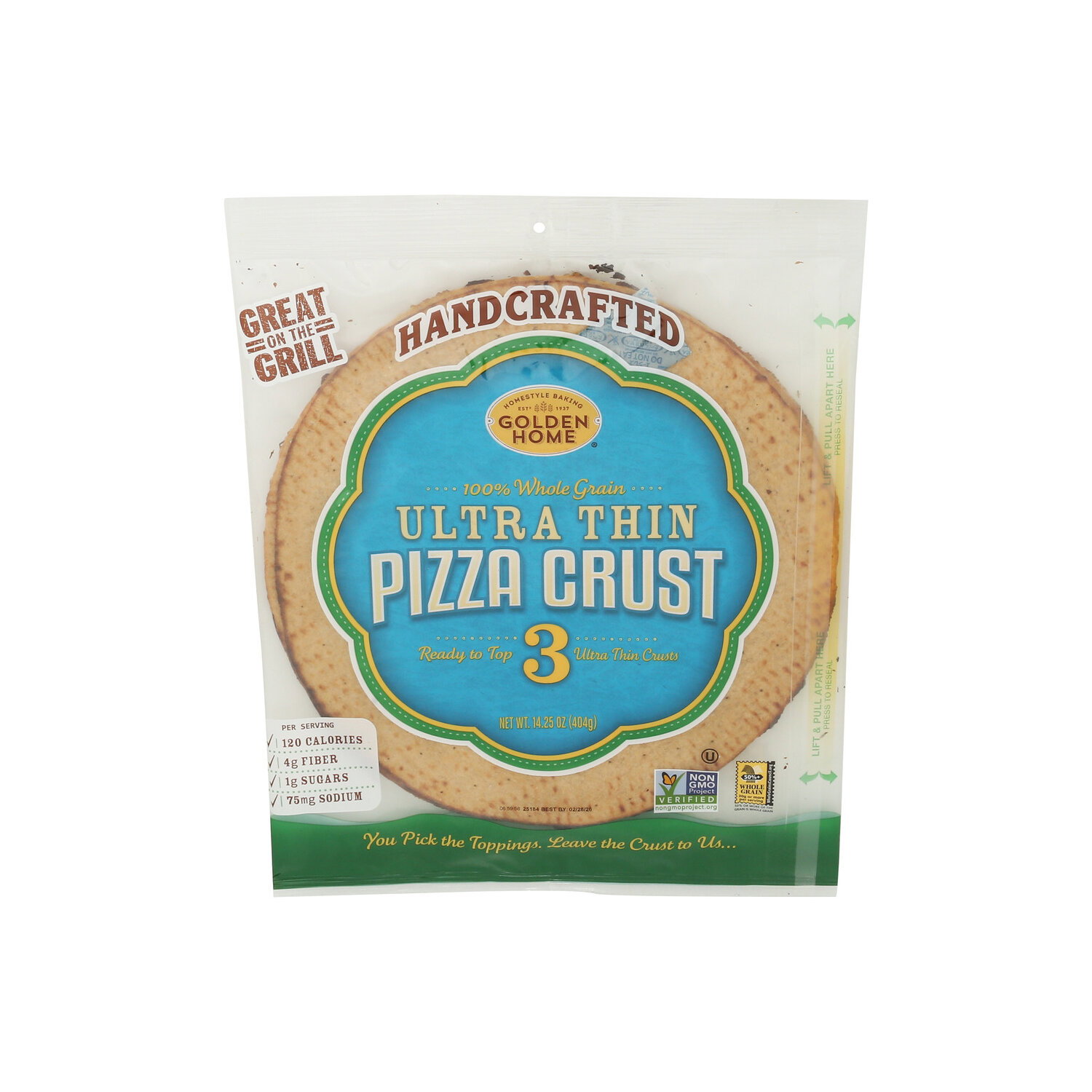 Golden Home Ultra Thin Pizza Crust - 4.75 Ounce - 3 Count Image 1 of 4