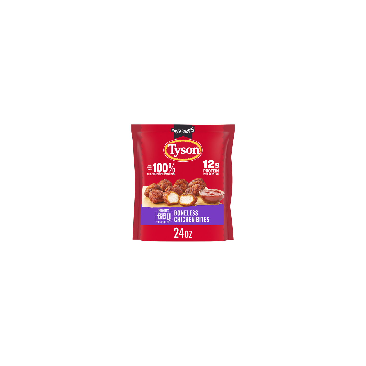 Tyson Anytizers Frozen Sweet BBQ Flavored Boneless Chicken Bites - 24 Ounce Image 1 of 4