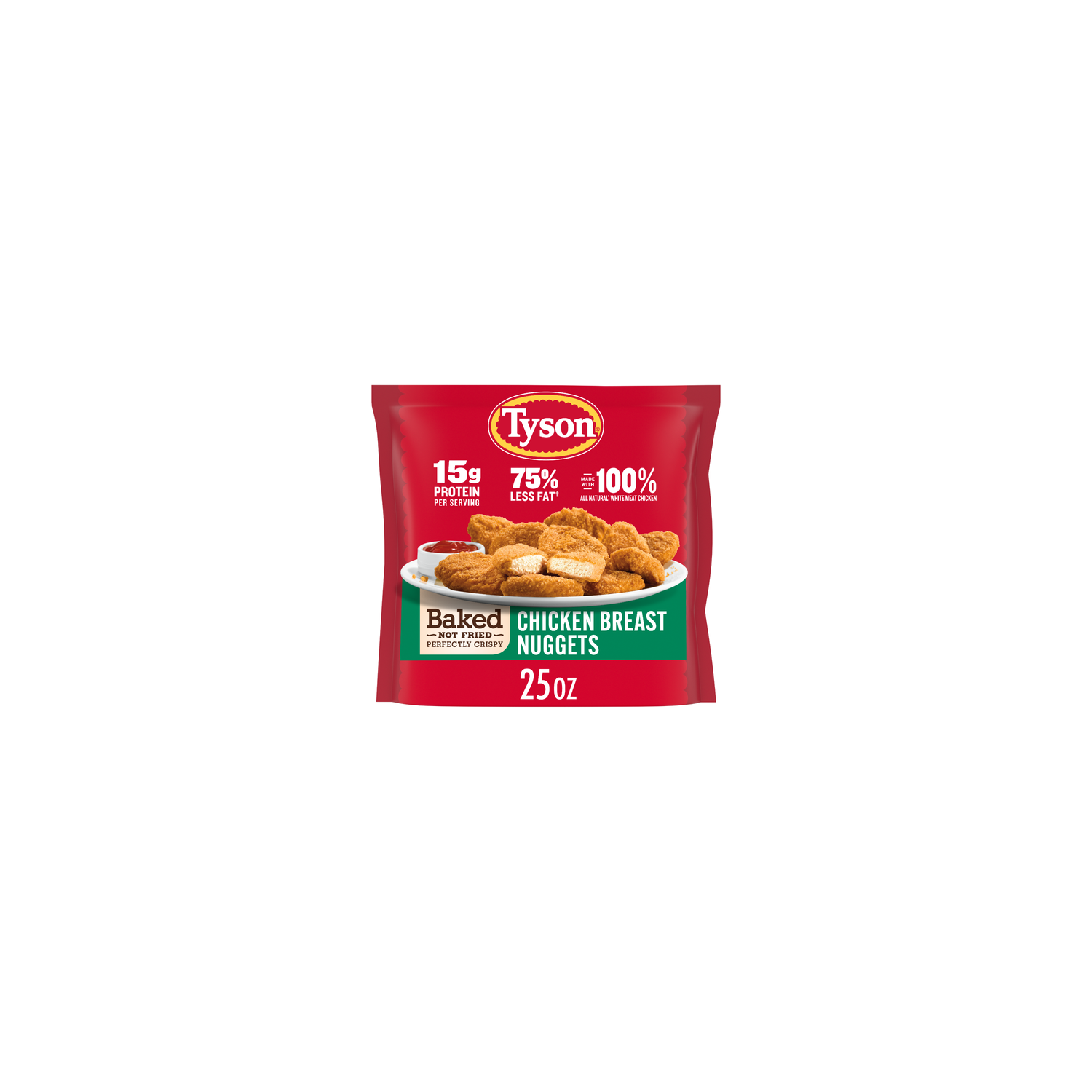 Tyson Frozen Baked Chicken Breast Nuggets - 25 Ounce Image 1 of 4