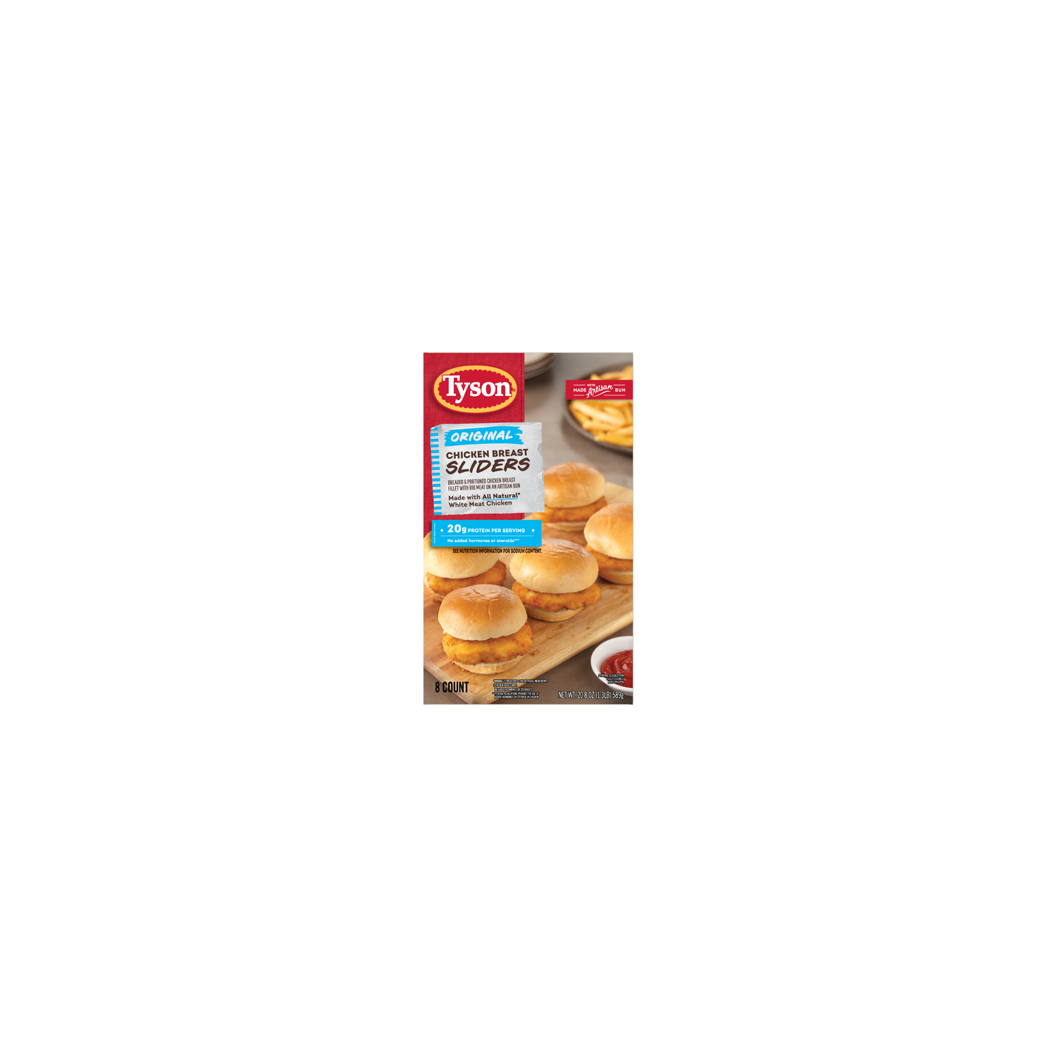 Tyson Frozen Original Chicken Breast Sliders - 20.8 Ounce Image 1 of 2