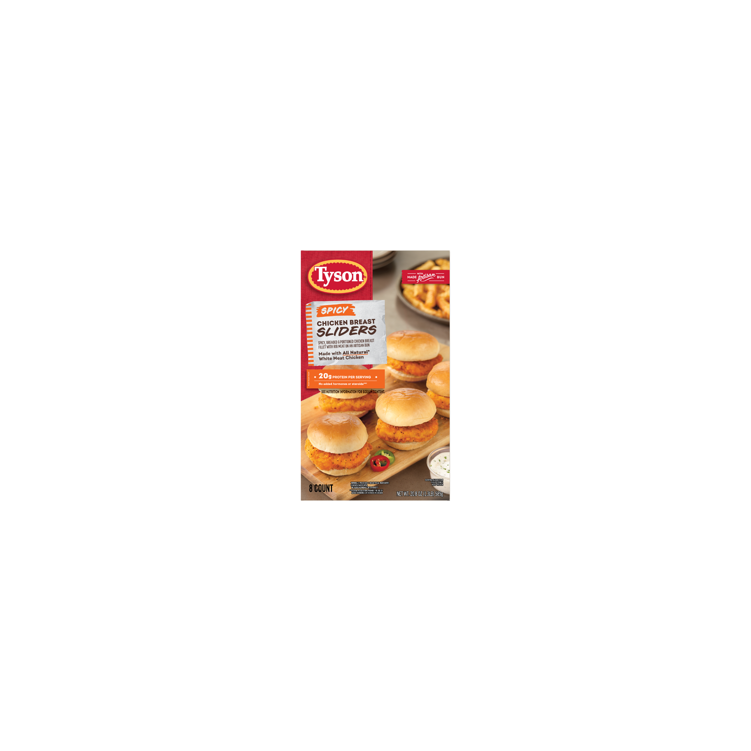Tyson Frozen Spicy Chicken Breast Sliders - 20.8 Ounce Image 1 of 2