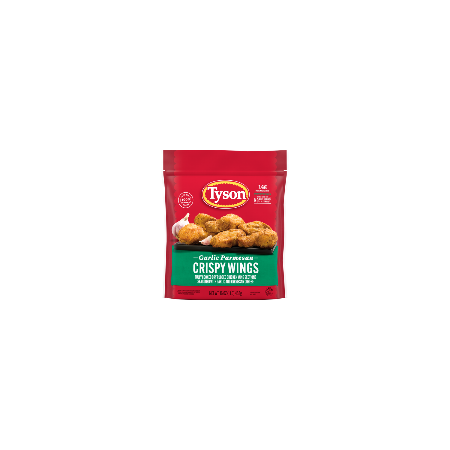 Tyson Frozen Garlic Parmesan Crispy Wings - 16 Ounce Image 1 of 2