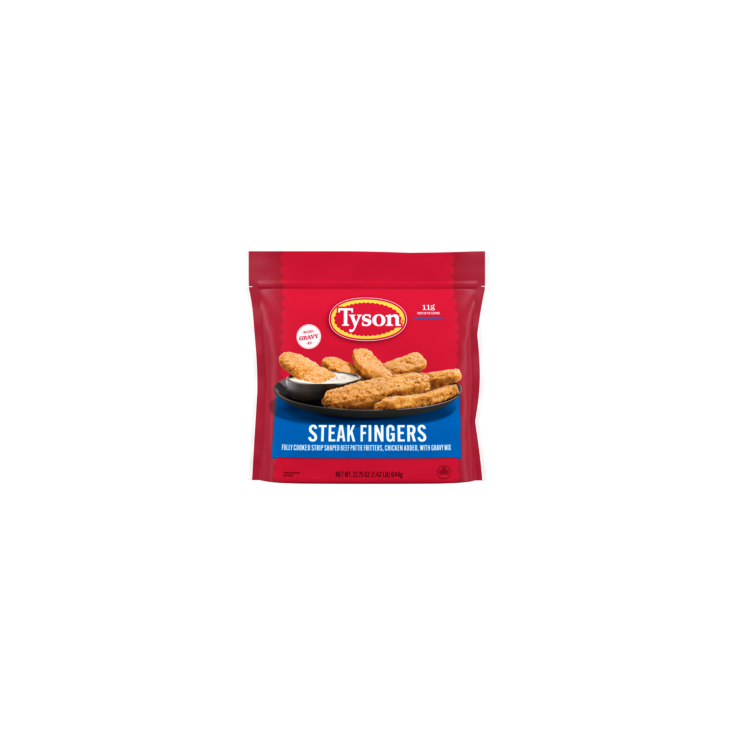 Tyson Frozen Steak Fingers With Gravy Mix - 22.75 Ounce Image 1 of 2
