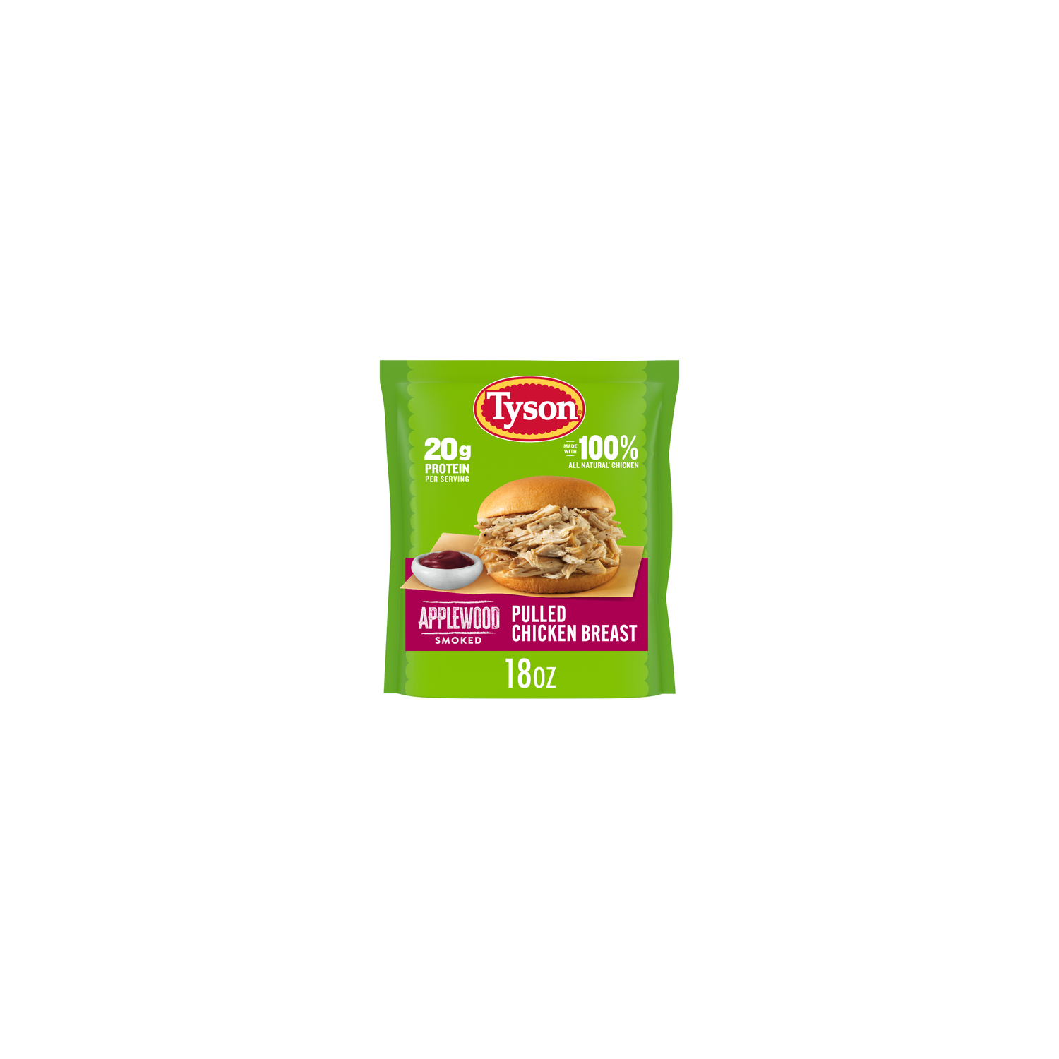 Tyson Applewood Smoked Pulled Chicken Breast - 18 Ounce Image 1 of 4
