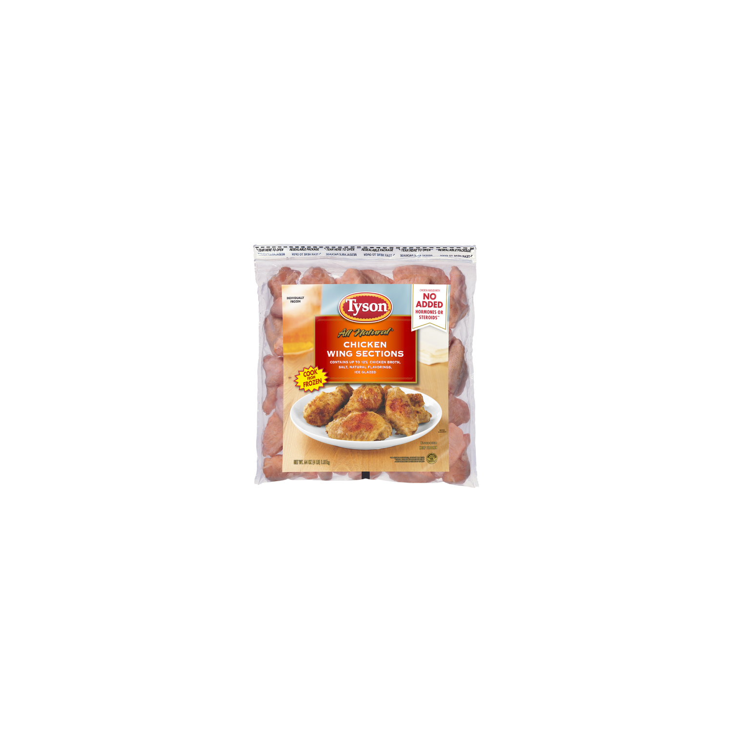 Tyson Chicken Wing Sections, Frozen - 4 Pound Image 1 of 2