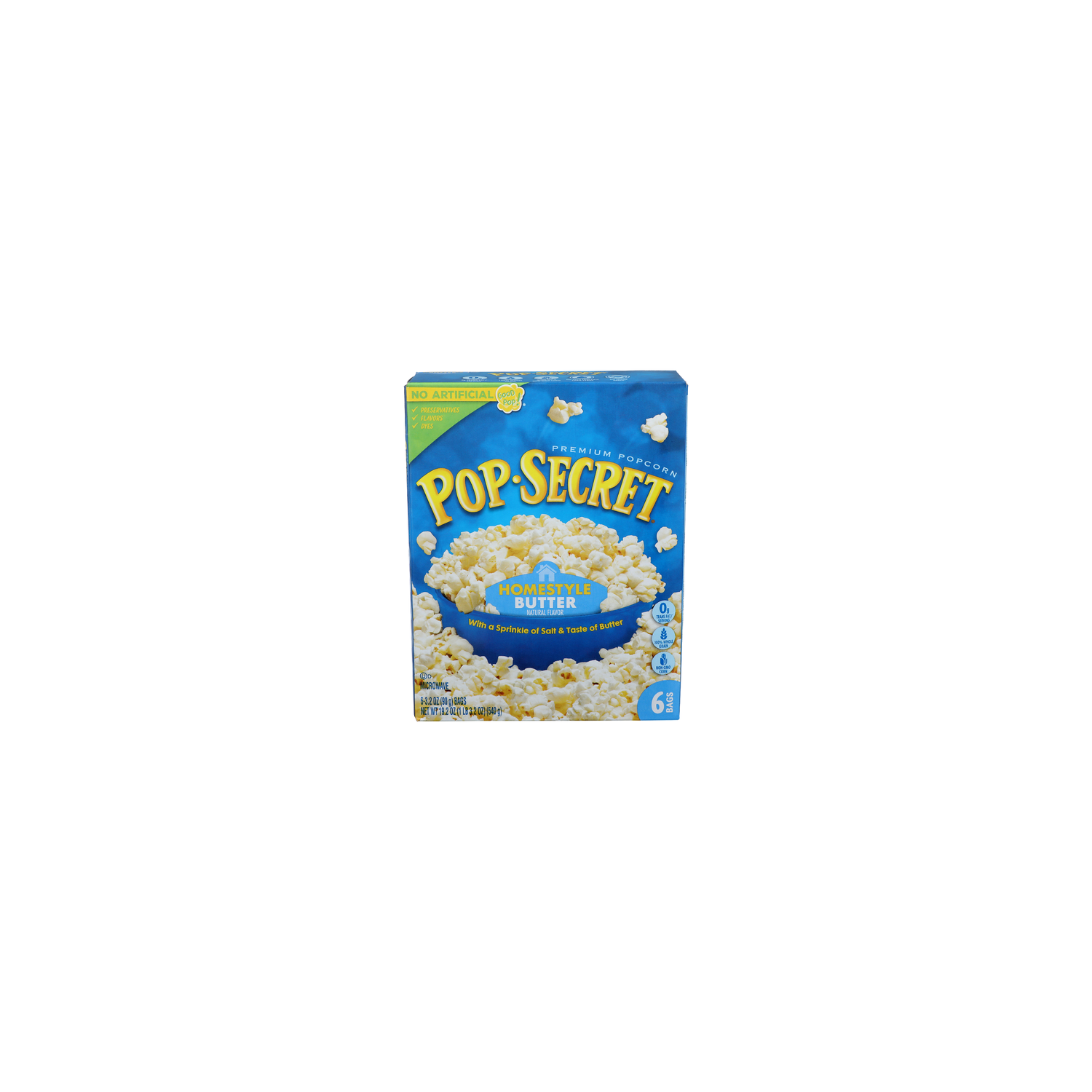 Pop-Secret Homestyle Butter Premium Popcorn - 3.2 Ounce - 6 Count Image 1 of 4