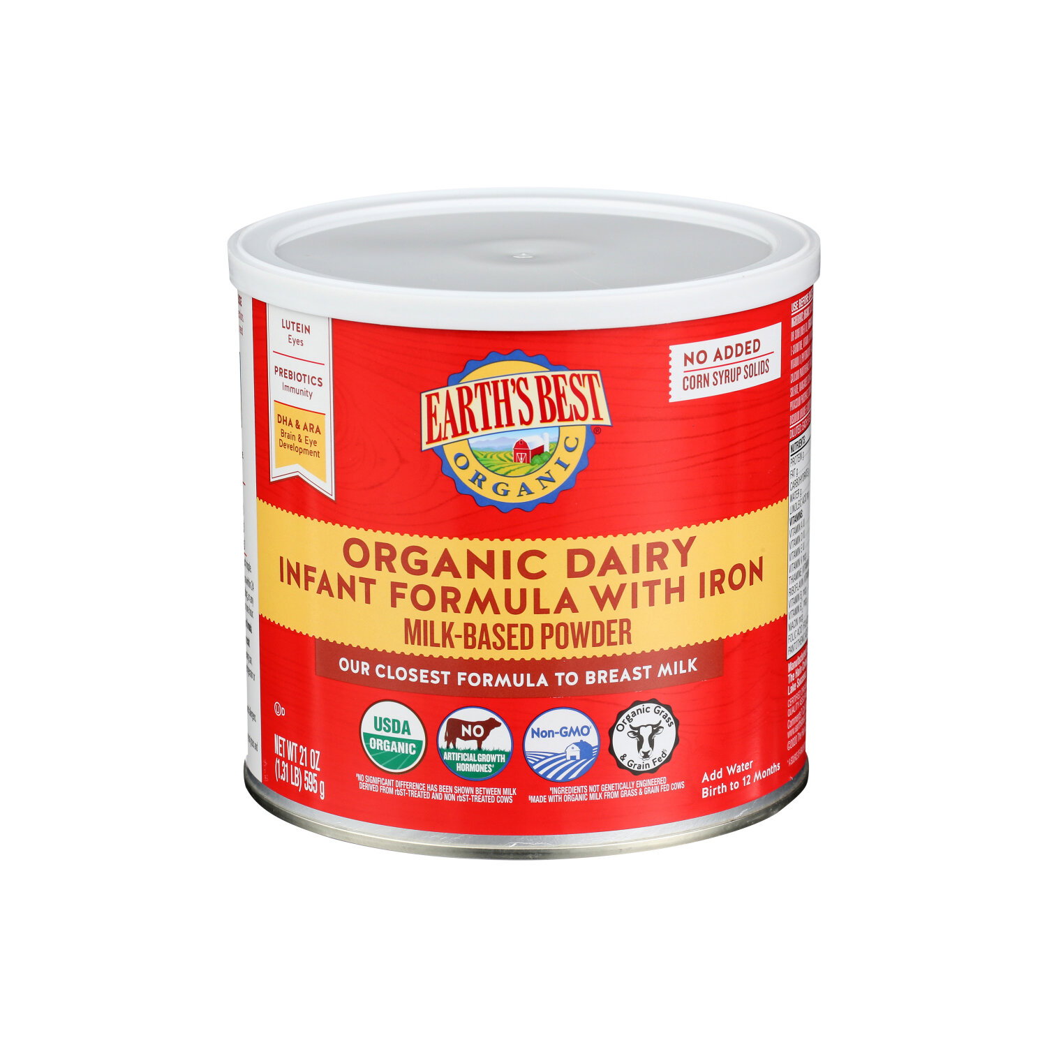 EARTH's Best Infant Formula Dairy - 21 Ounce Image 1 of 2