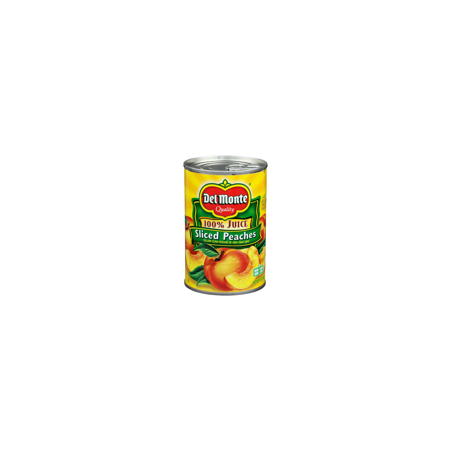 Del Monte Yellow Cling Peaches In 100% Fruit Juice Sliced - 15 Ounce Image 1 of 4