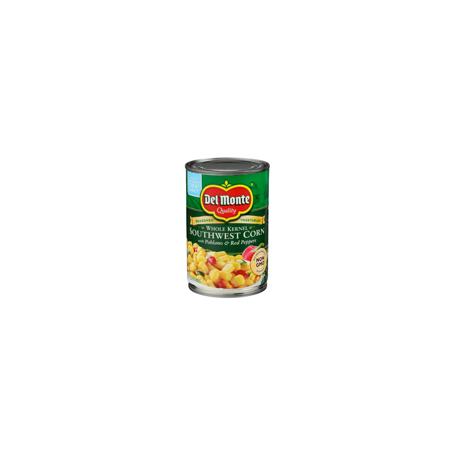 Del Monte With Poblano & Red Peppers Whole Kernel Southwest Corn - 15.25 Ounce Image 1 of 4