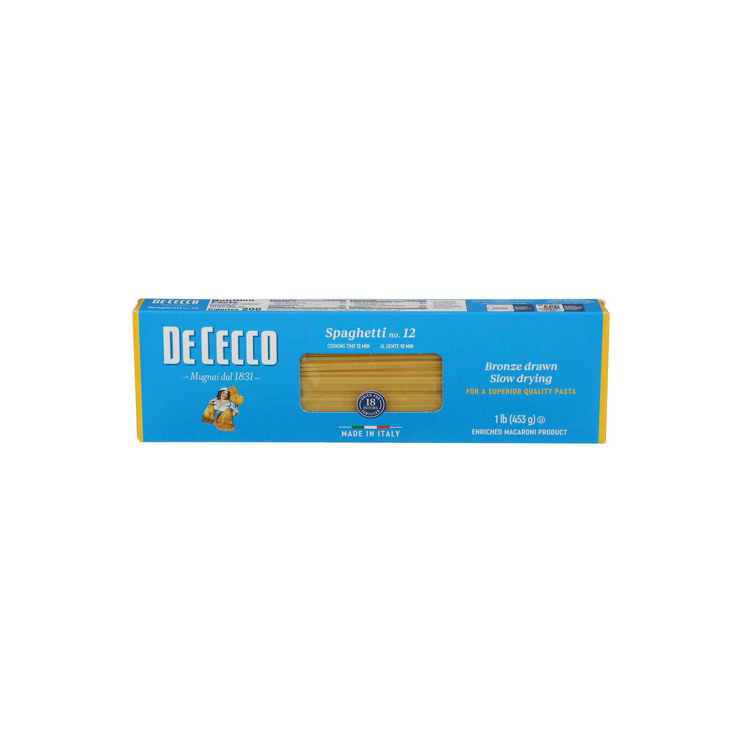 De Cecco Spaghetti No.12 Pasta - 1 Pound Image 1 of 4