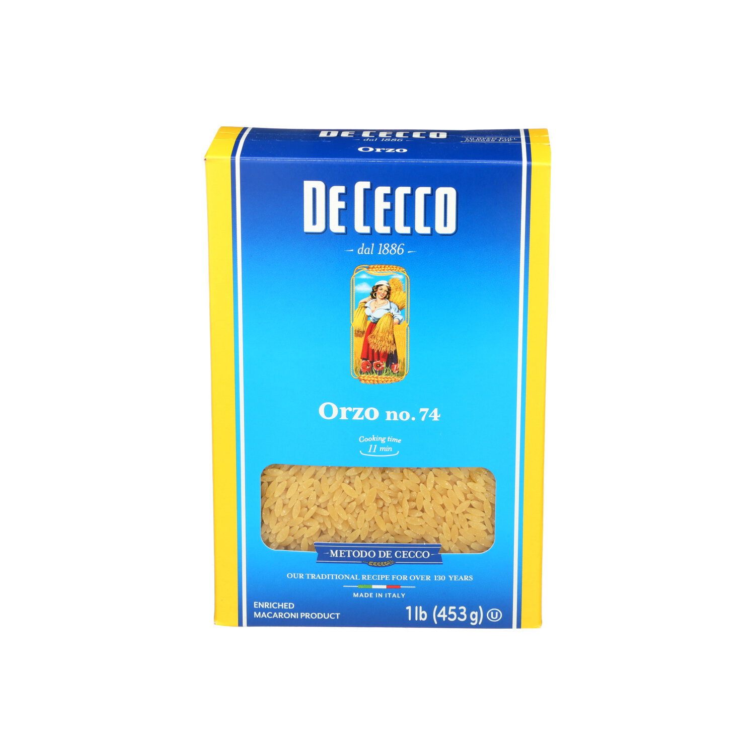 De Cecco Pasta Orzo - 1 Pound Image 1 of 2