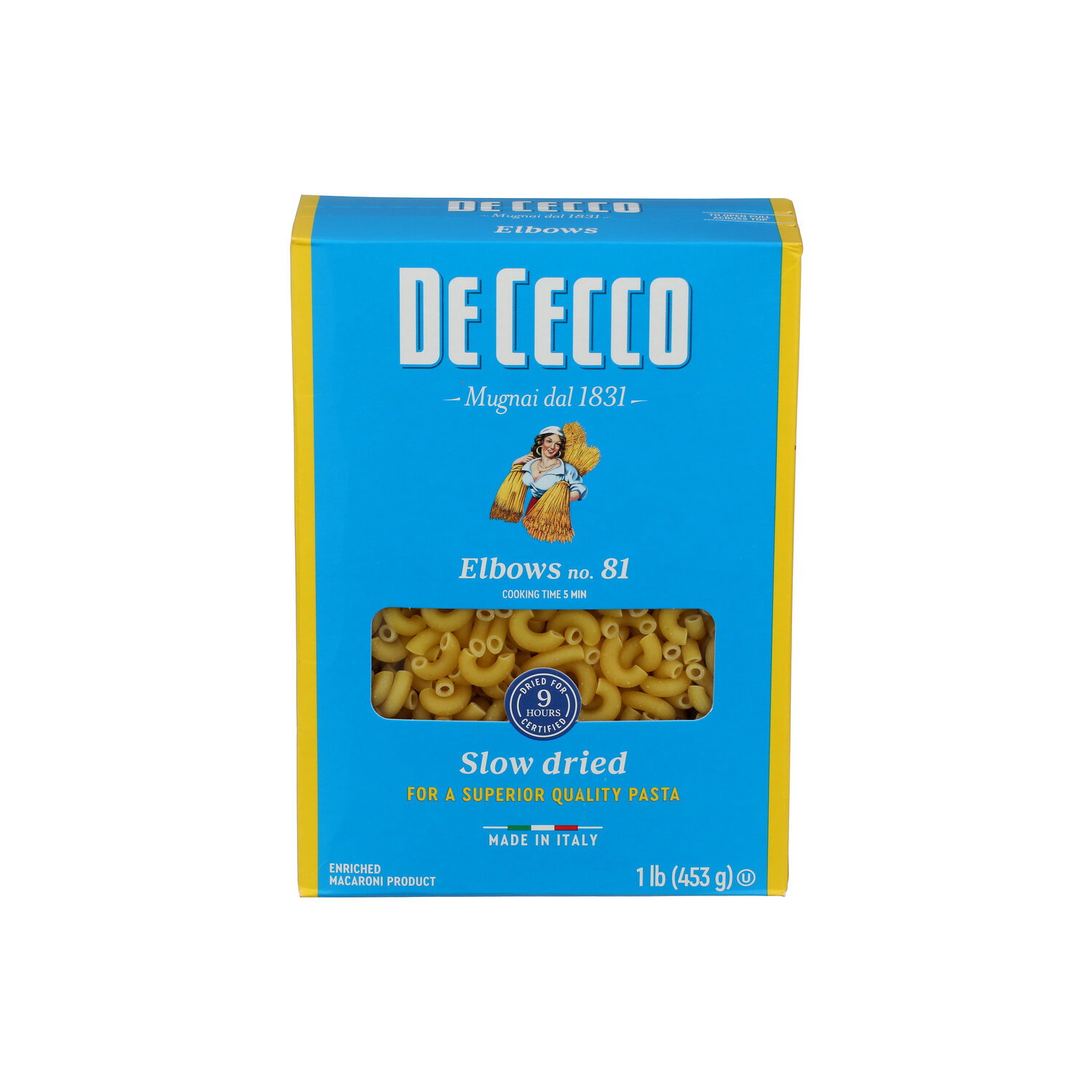 De Cecco Elbows No. 81 Pasta - 1 Pound Image 1 of 4