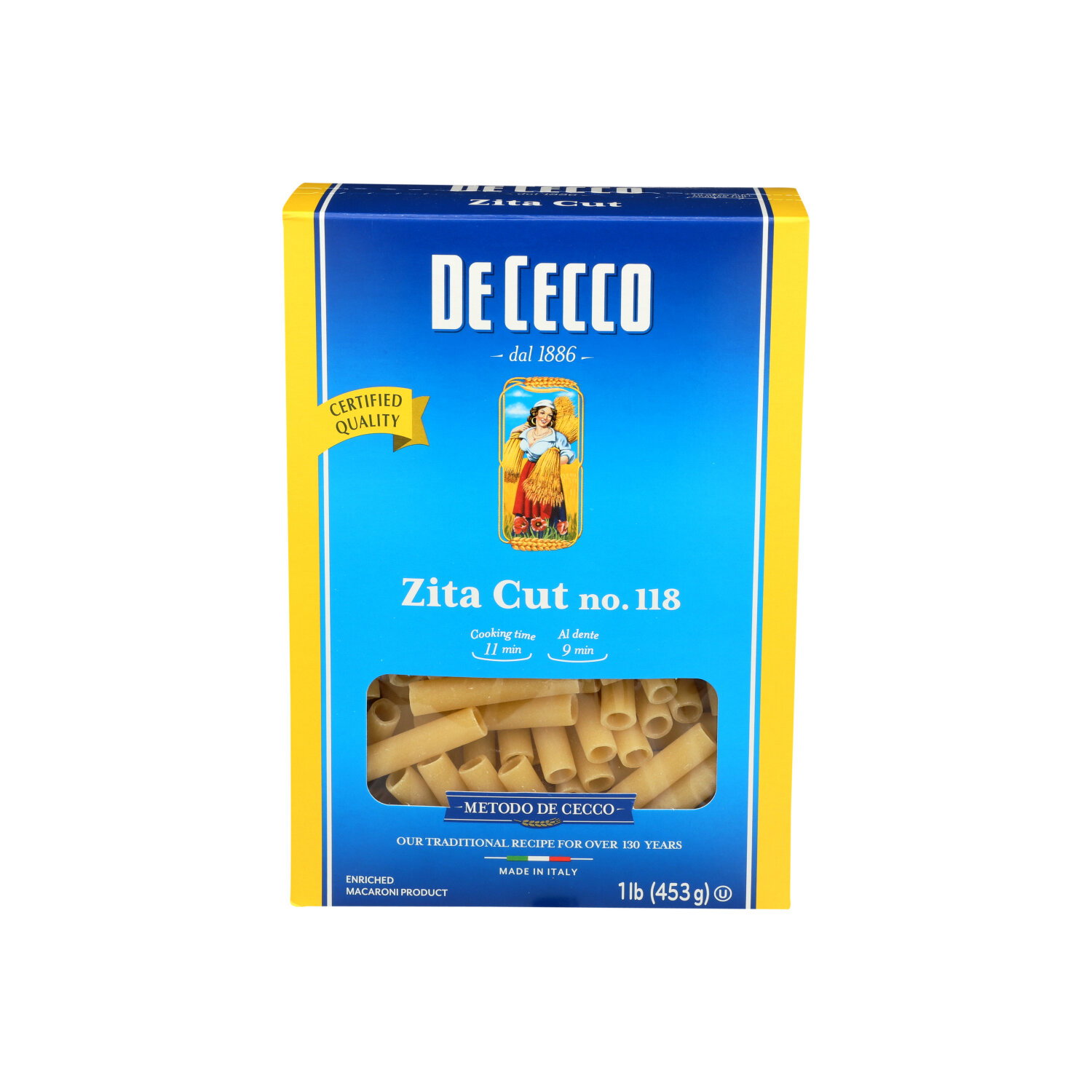 De Cecco Pasta Zita Cut - 1 Pound Image 1 of 2