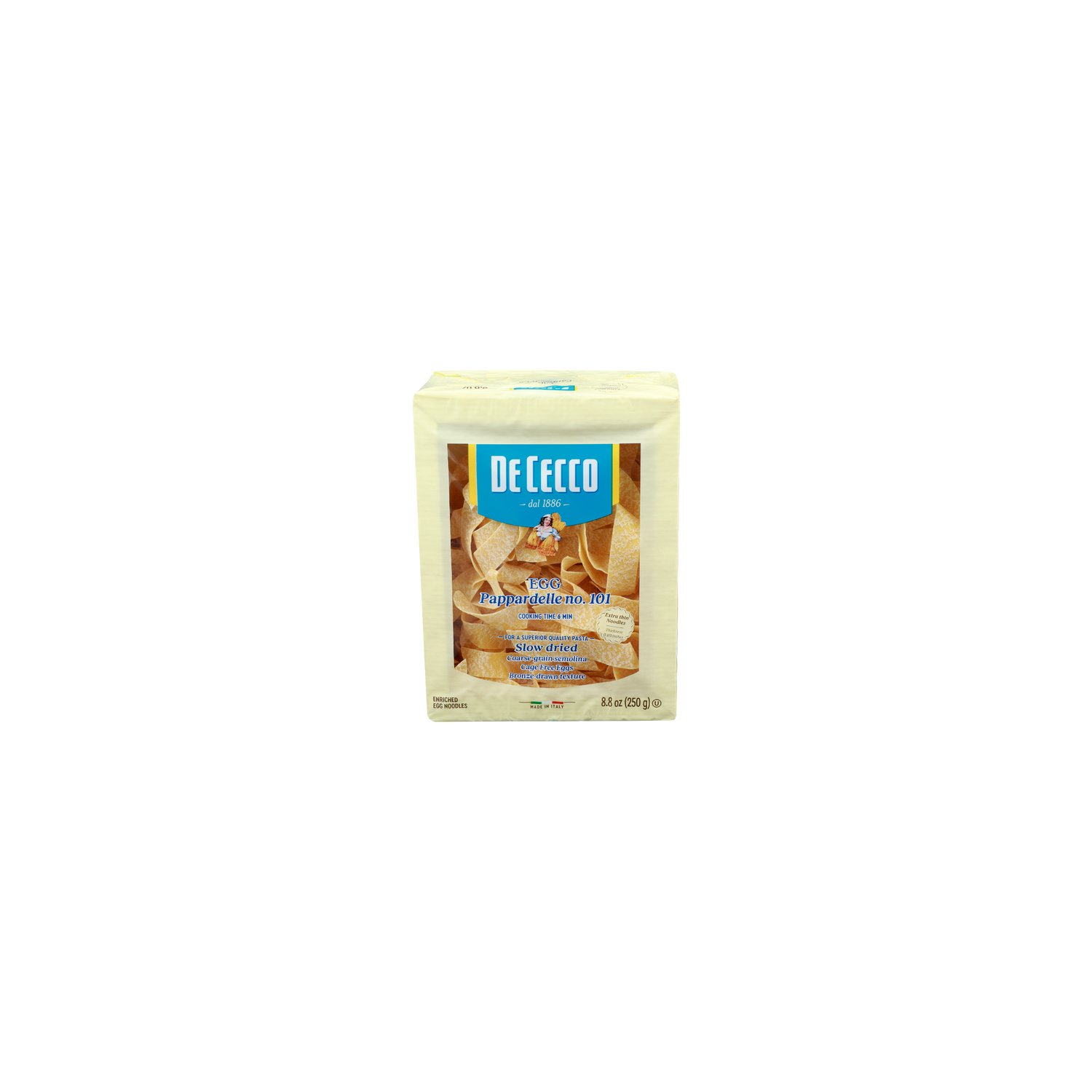Dececco NO. 101 Egg Pappardelle - 8.8 Ounce Image 1 of 4