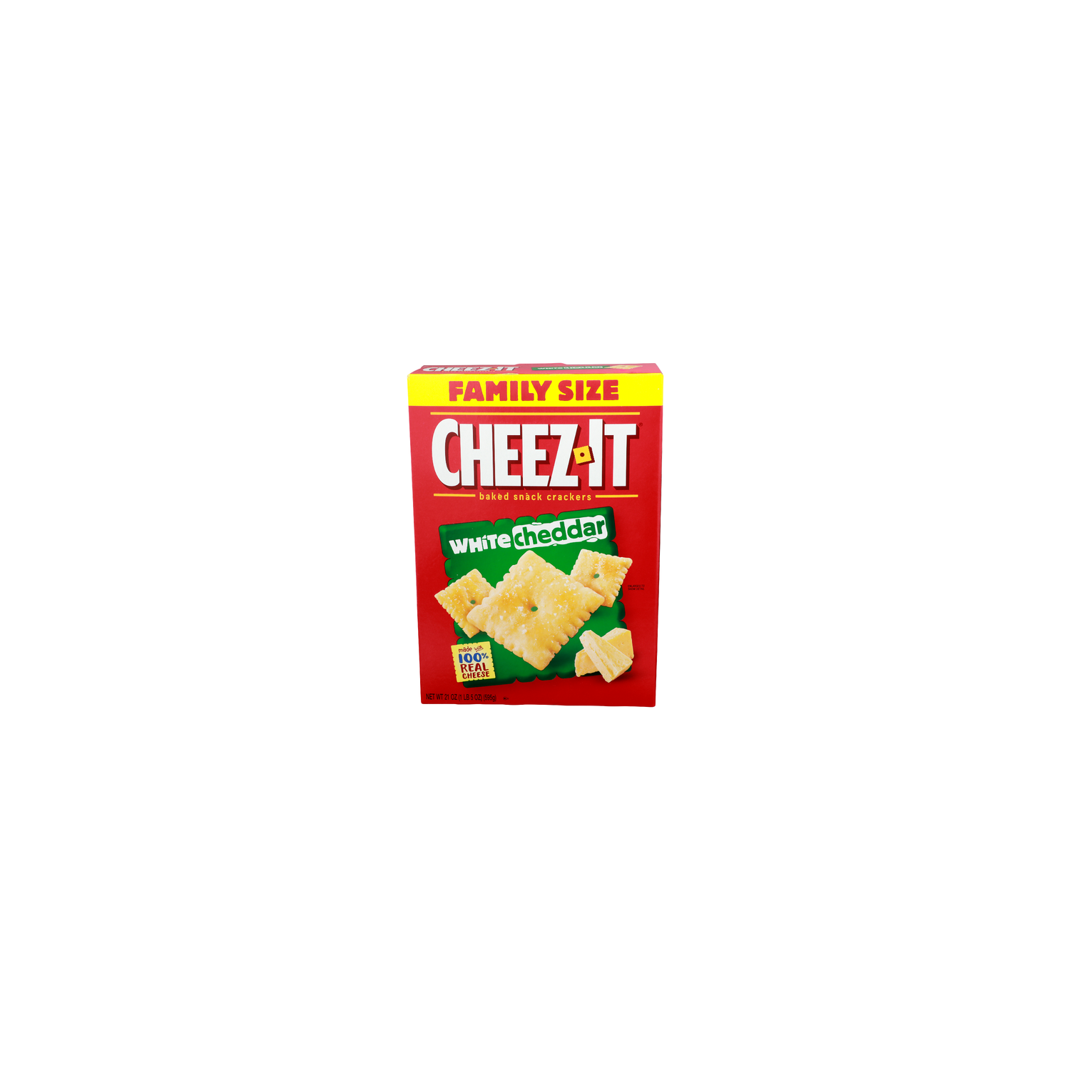 CHEEZ-IT White Cheddar Family Szie Baked Snack Crackers - 21 Ounce Image 1 of 4