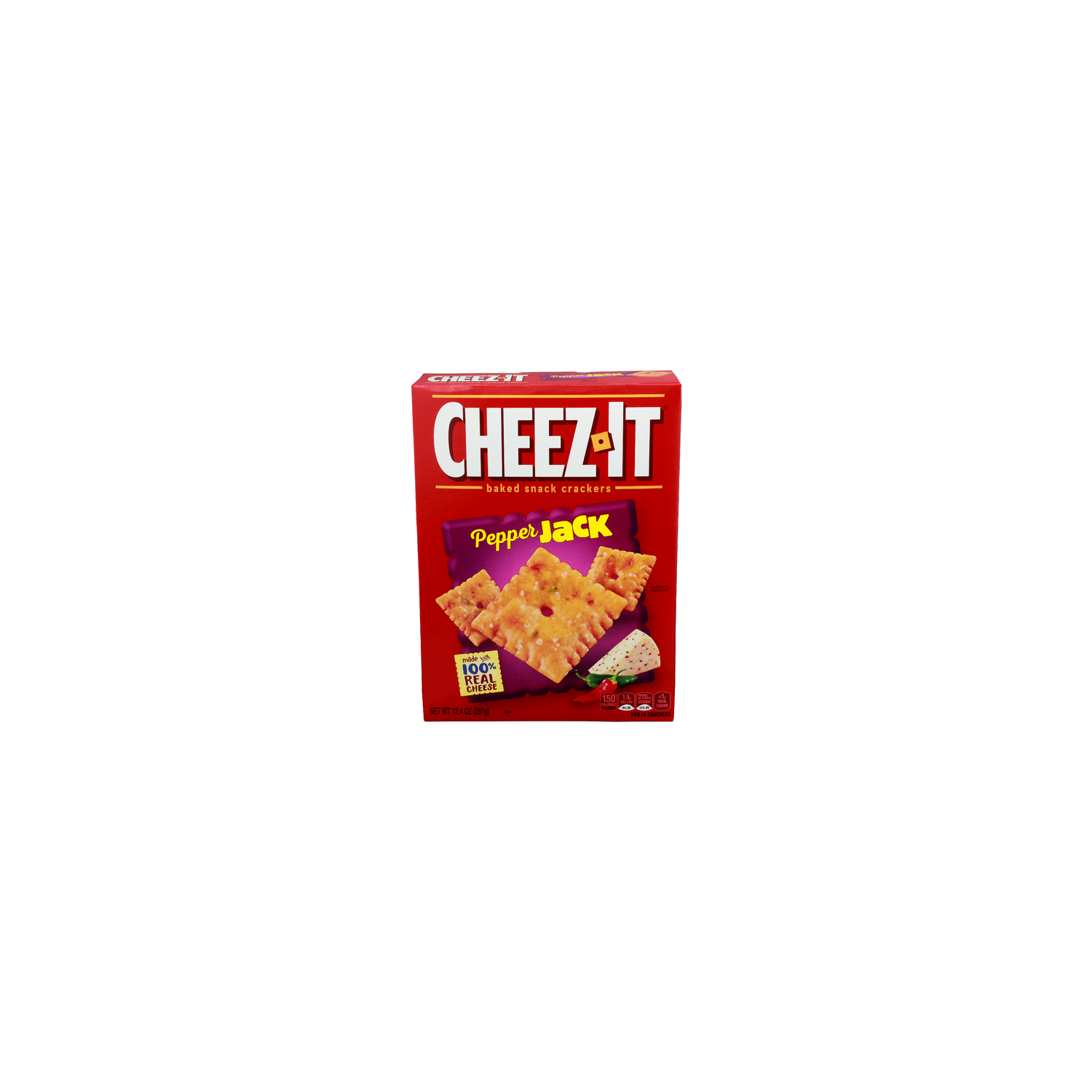 CHEEZ-IT Pepper Jack Baked Snack Crackers - 12.4 Ounce Image 1 of 4