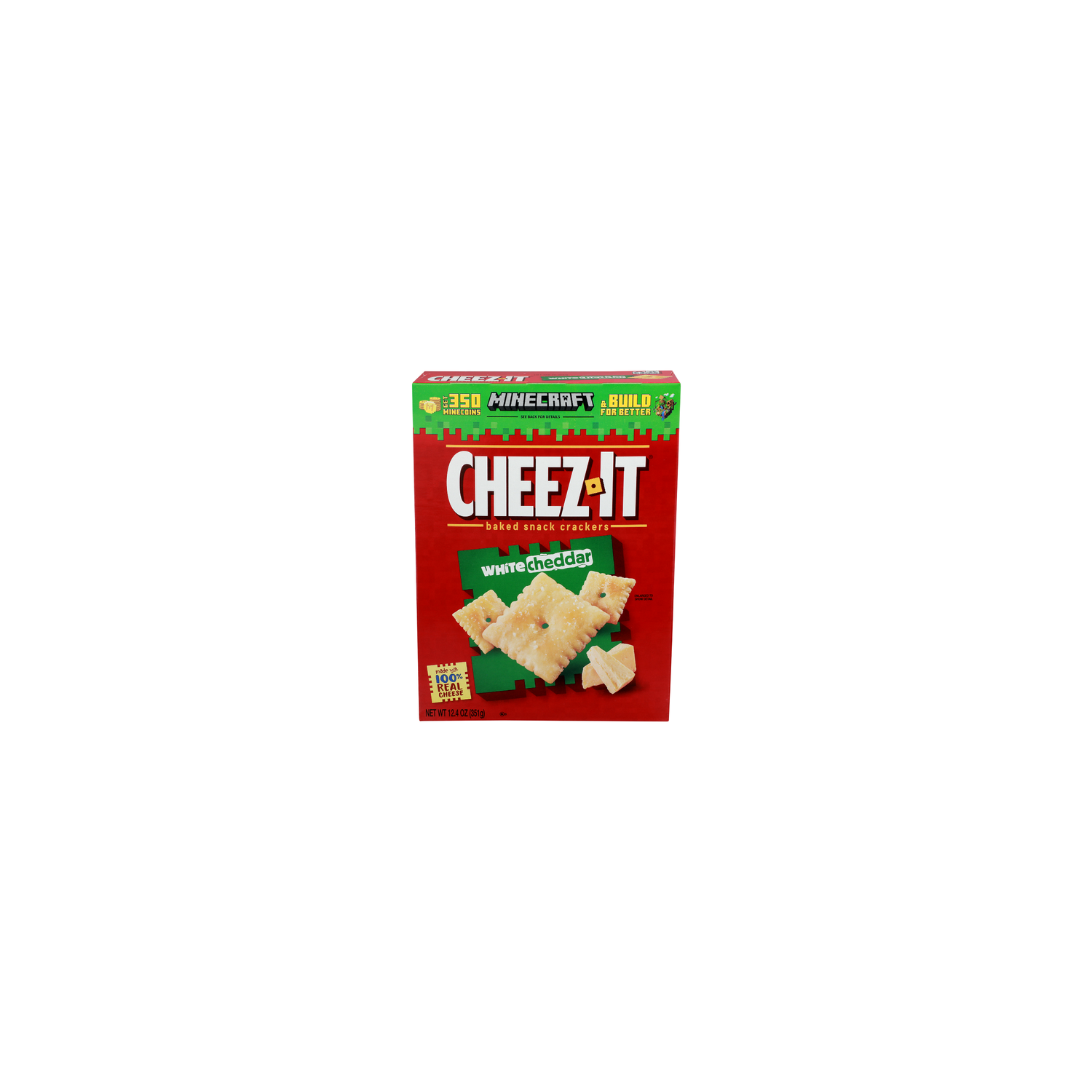 CHEEZ-IT White Cheddar Baked Snack Crackers - 12.4 Ounce Image 1 of 4