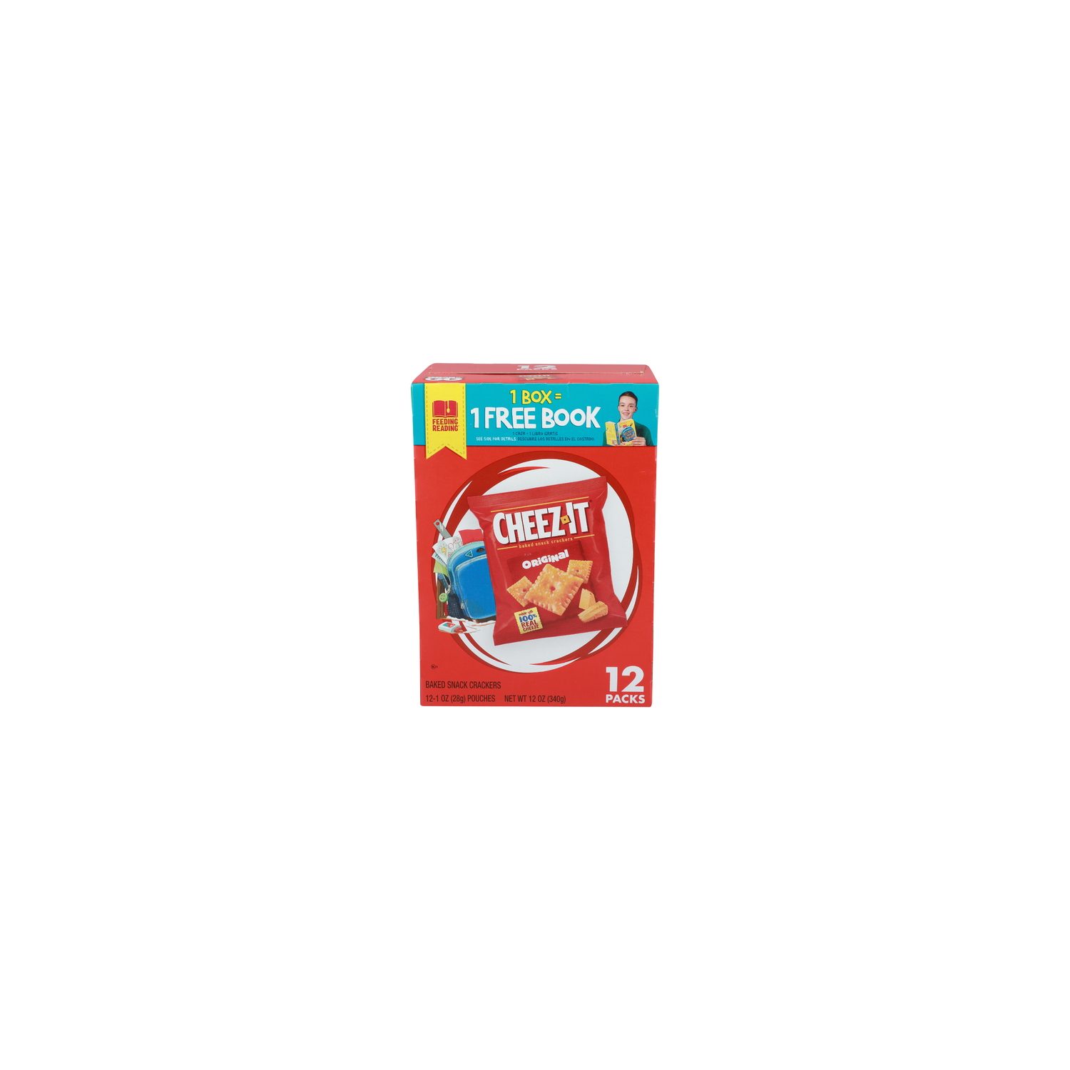 CHEEZ-IT Original Baked Snack Crackers - 12 Ounce Image 1 of 4