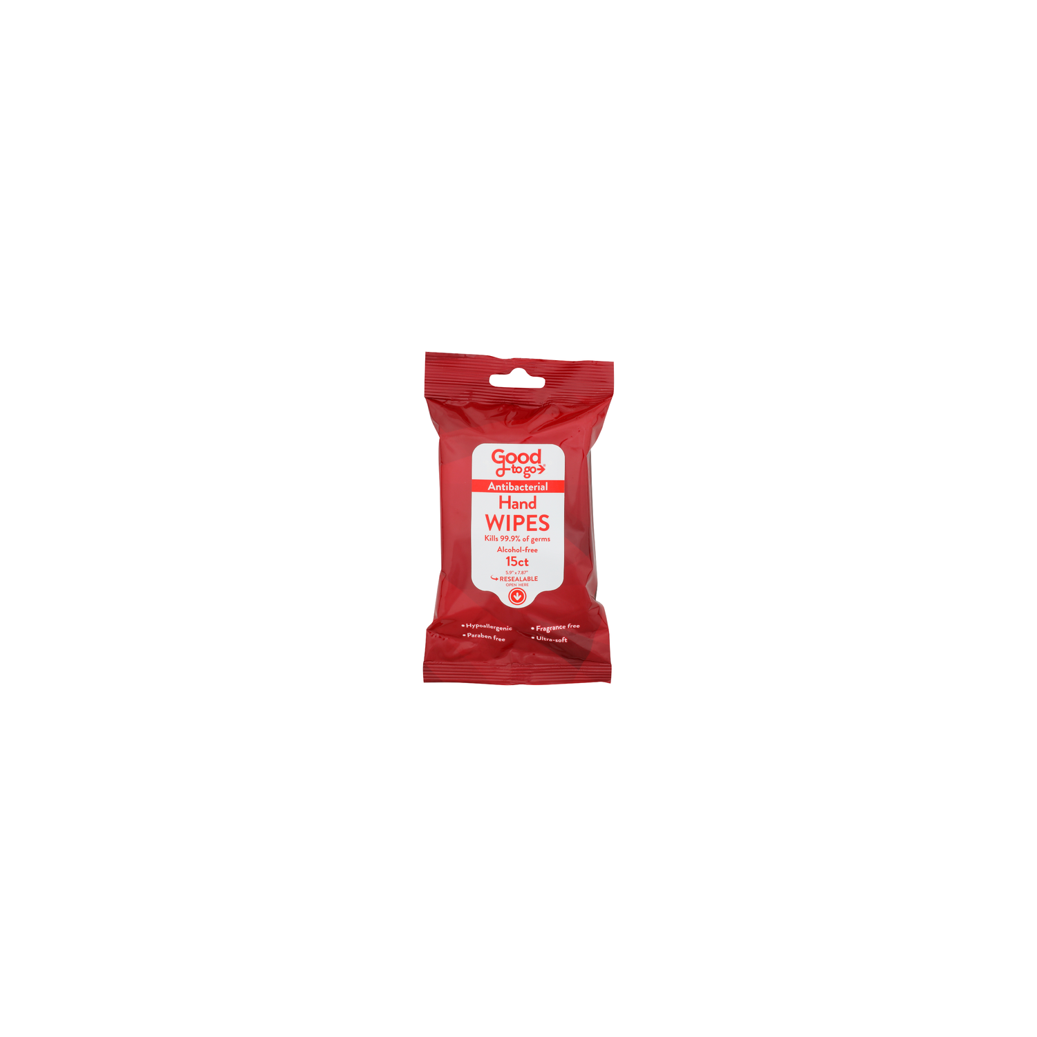 Good To Go Antibacterial Hand Wipes - 15 Count Image 1 of 2