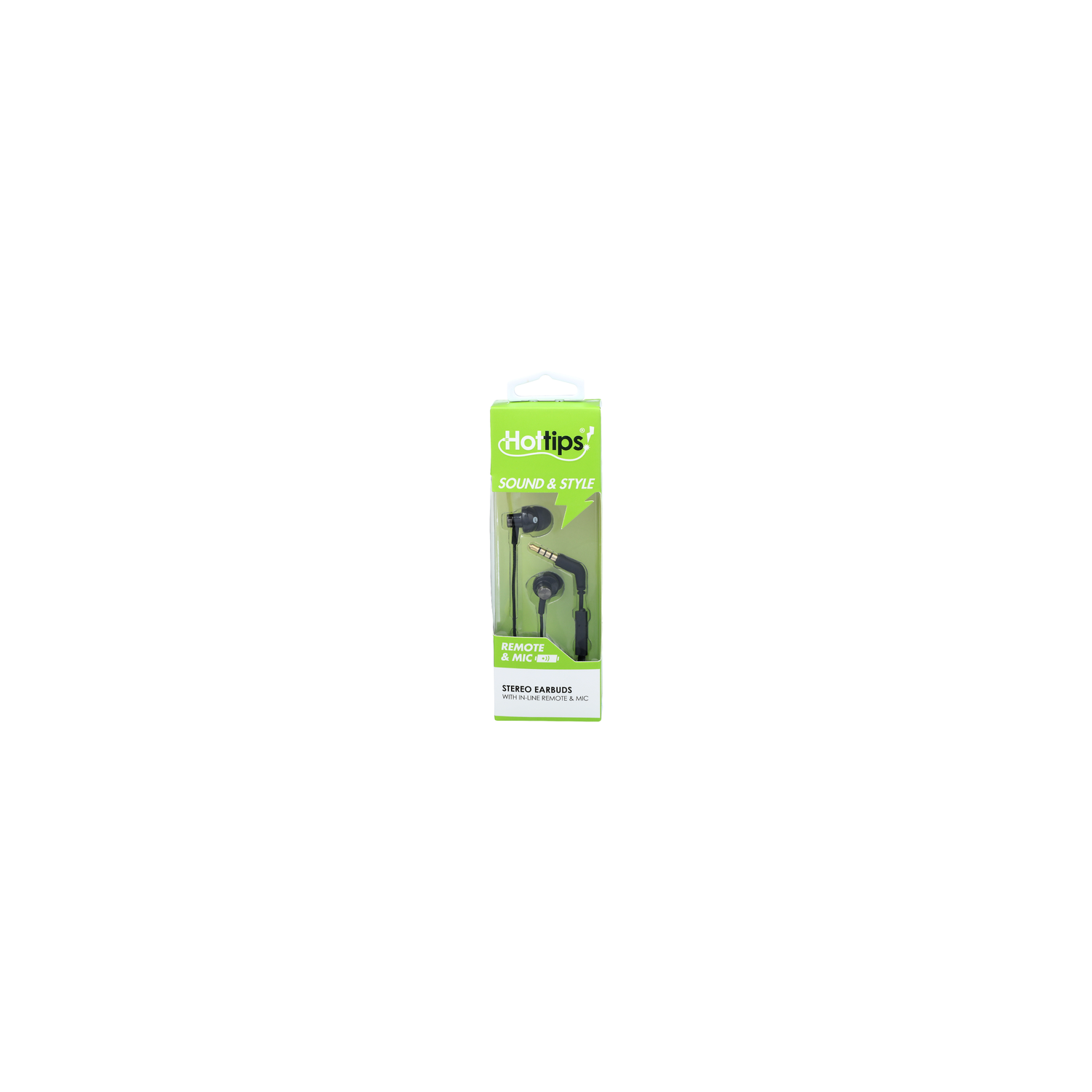 HOTTIPS! Sound & Style With In-Line Remote & Mic Stereo Earbuds - 1 Each Image 1 of 2