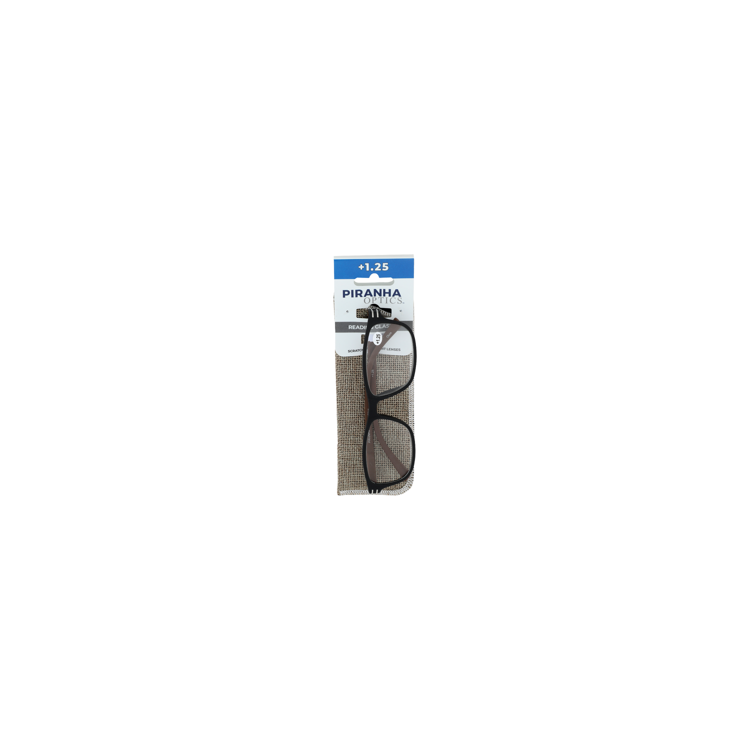 Piranha Optics +1.25 Reading Glasses - 1 Each Image 1 of 2