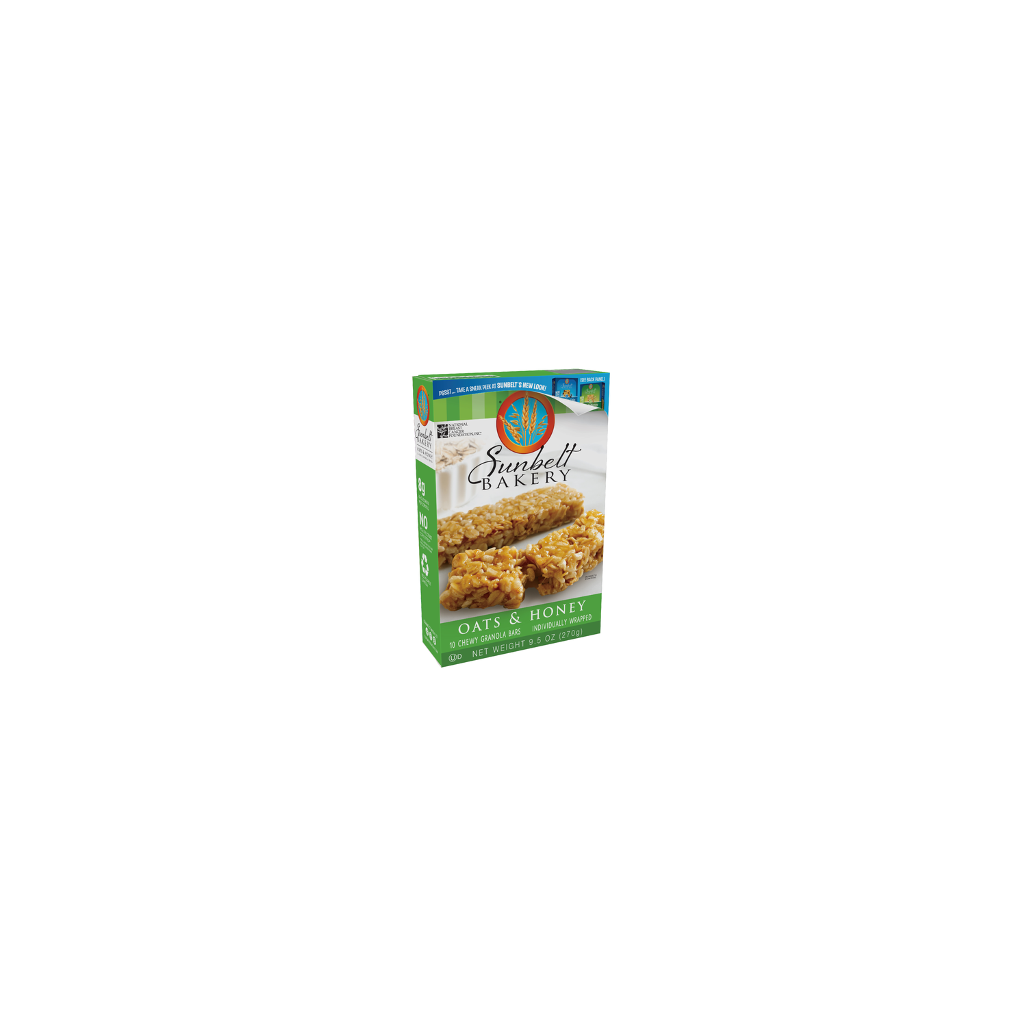 Sunbelt Bakery Oats & Honey Granola Bar - 9.5 Ounce