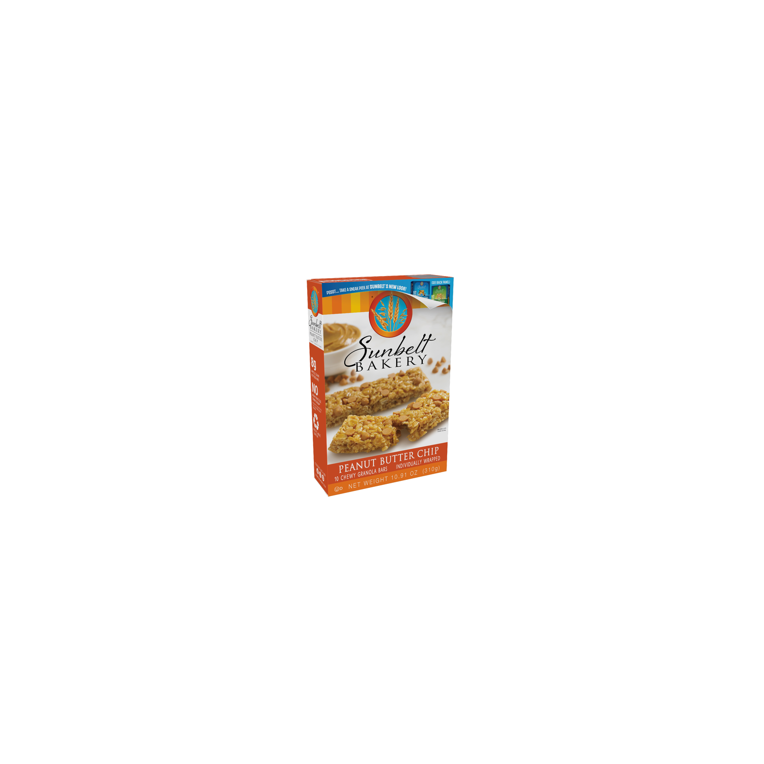 Chewy Granola Bars, Sunbelt Bakery Family Pack Peanut Butter Chip - 10.91 Ounce