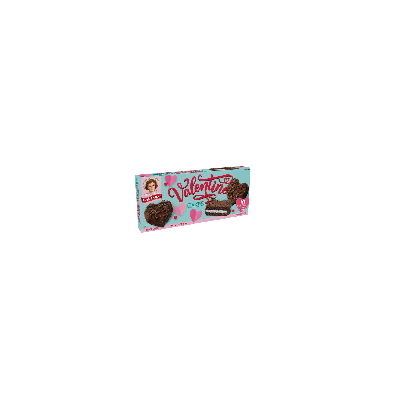 Little Debbie Chocolate Valentine Snack Cakes - 11 Ounce