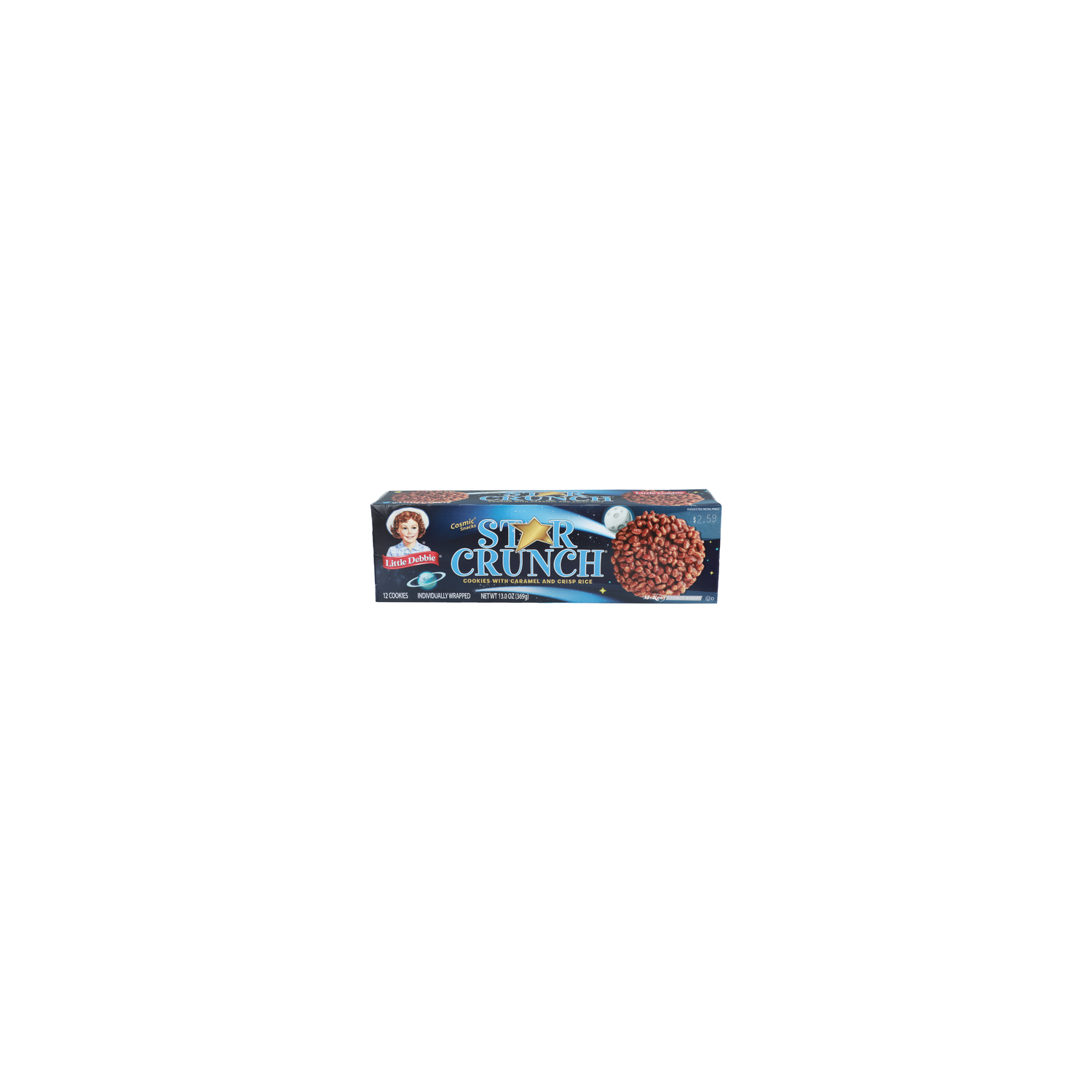 Little Debbie Cosmic Snacks Cookies With Caramel And Crisp Rice Star Crunch - 1.083 Ounce - 12 Count Image 1 of 4