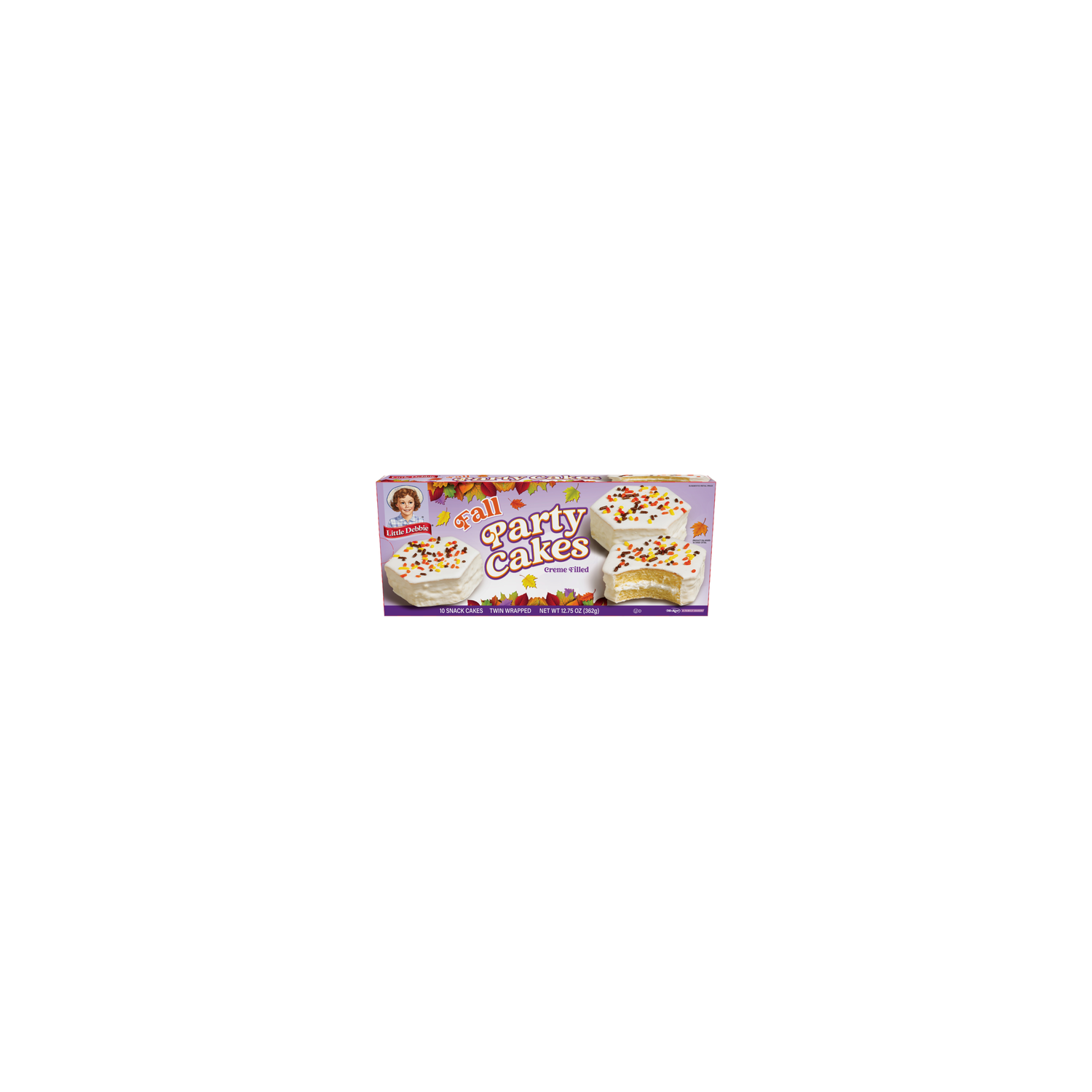 Little Debbie Fall Party Vanilla Snack Cakes - 12.75 Ounce