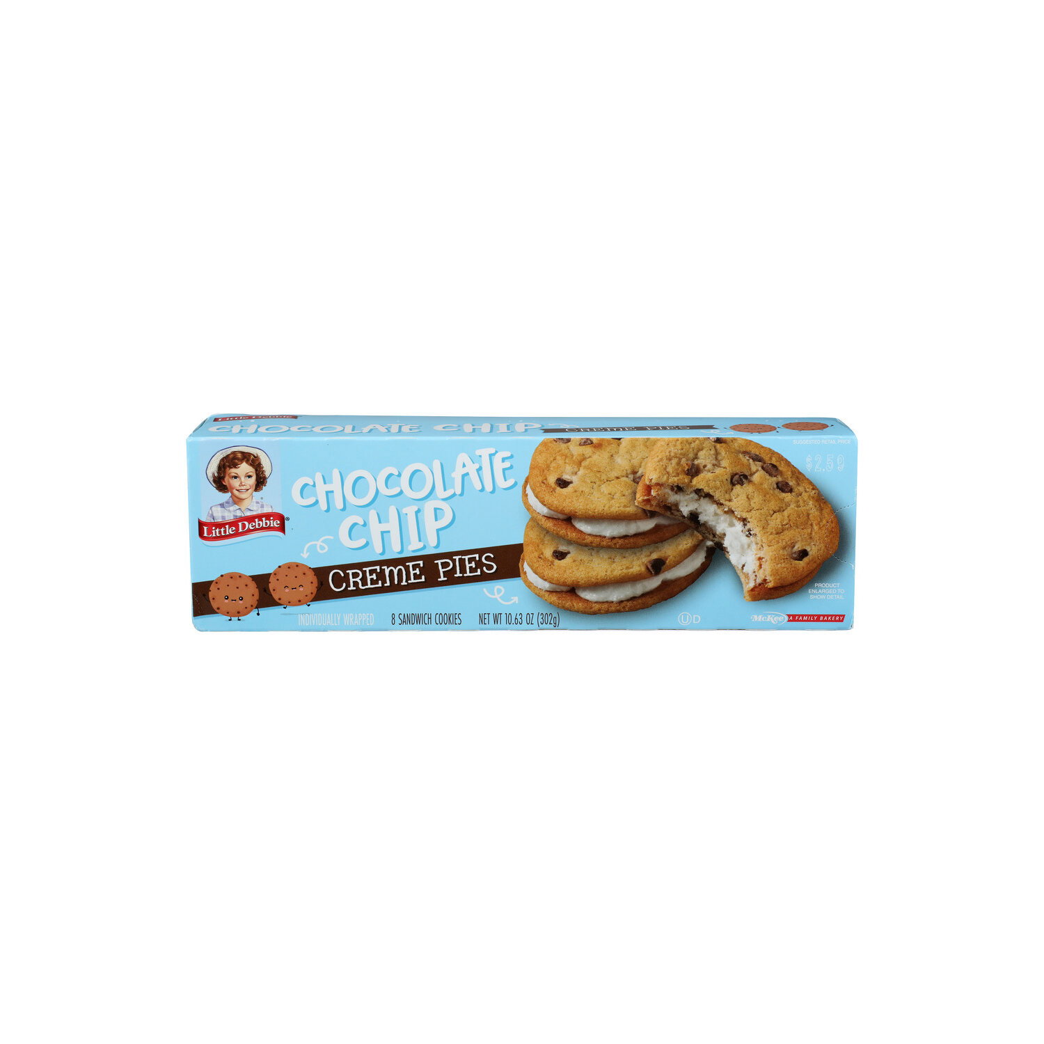 Little Debbie Chocolate Chip Creme Pies - 1.329 Ounce - 8 Count Image 1 of 4