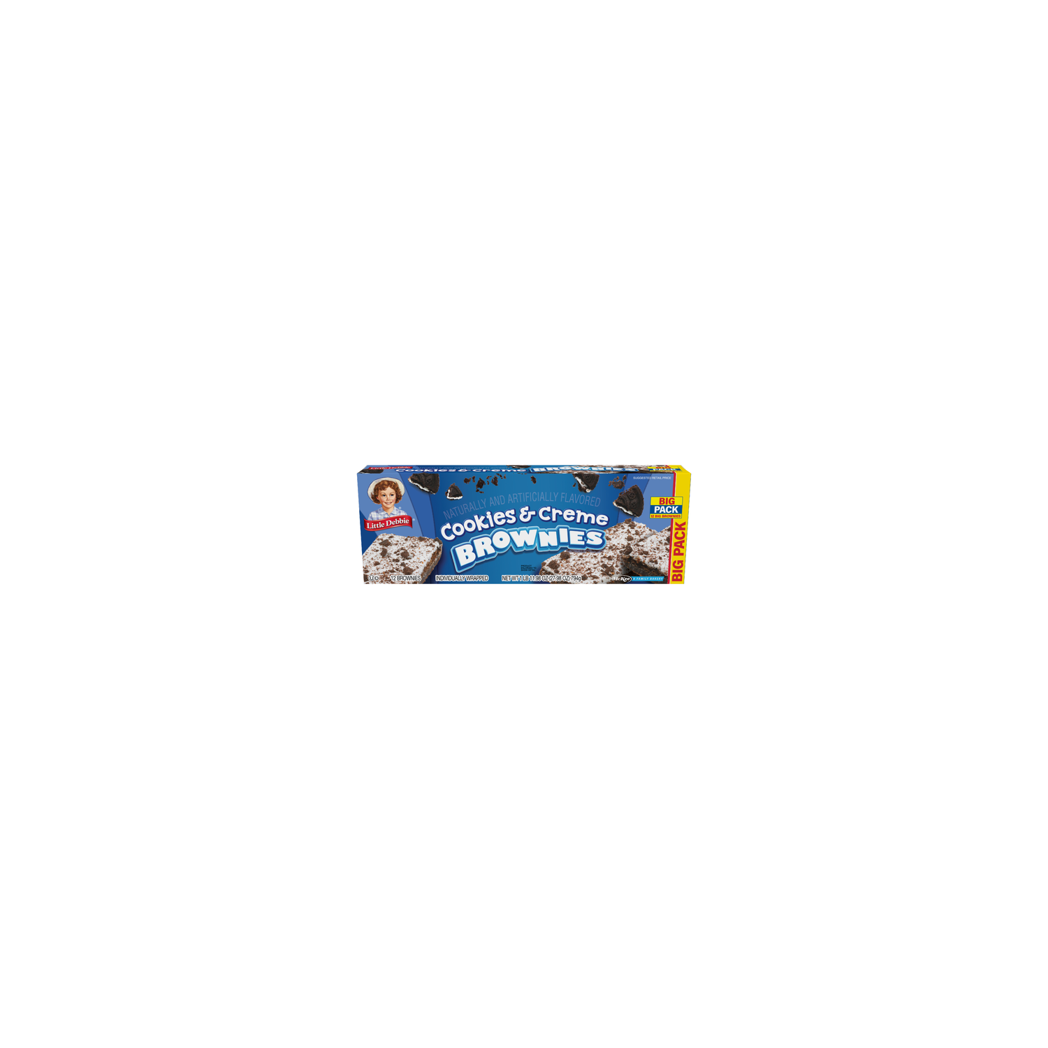 Little Debbie Big Pack Cookies & Creme Brownies - 27.98 Ounce