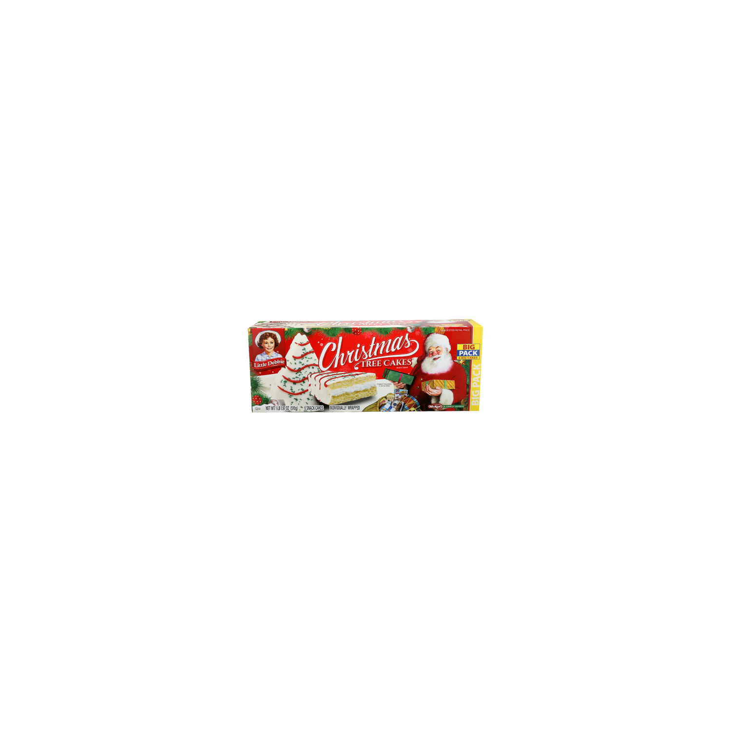 Little Debbie Chirstmas Tree Cakes Snack - 2.995 Ounce - 6 Count Image 1 of 4