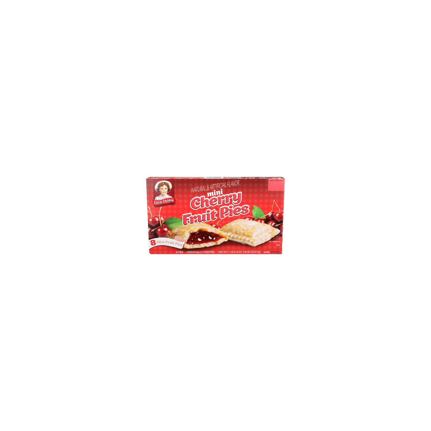 Little Debbie Mini Cherry Fruit Pies - 2.255 Ounce - 8 Count Image 1 of 4