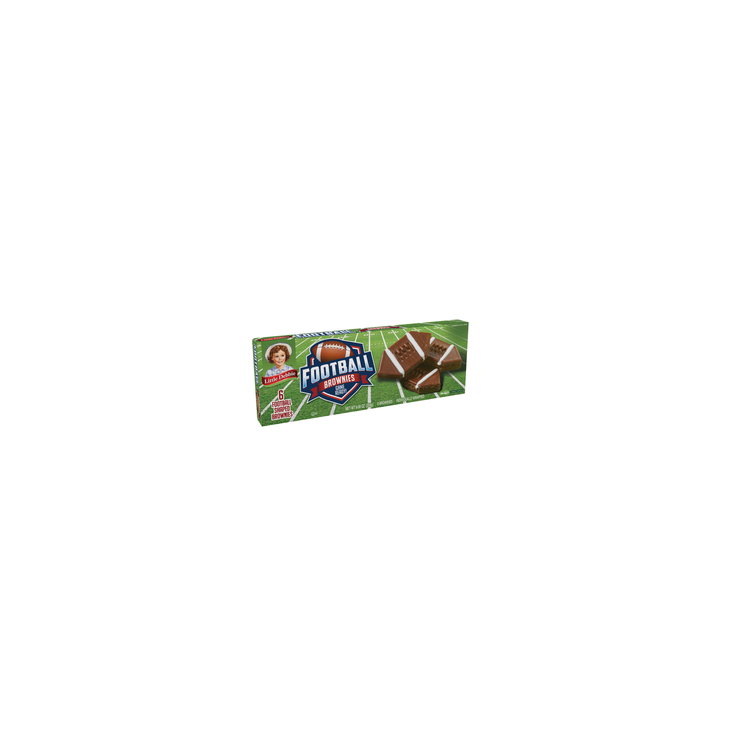 Little Debbie Football Brownies - 9.08 Ounce