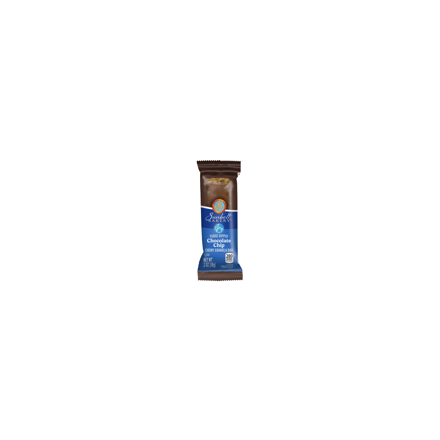 Sunbelt Fudge Dipped Chocolate Chip Granola Bar - 2 Ounce