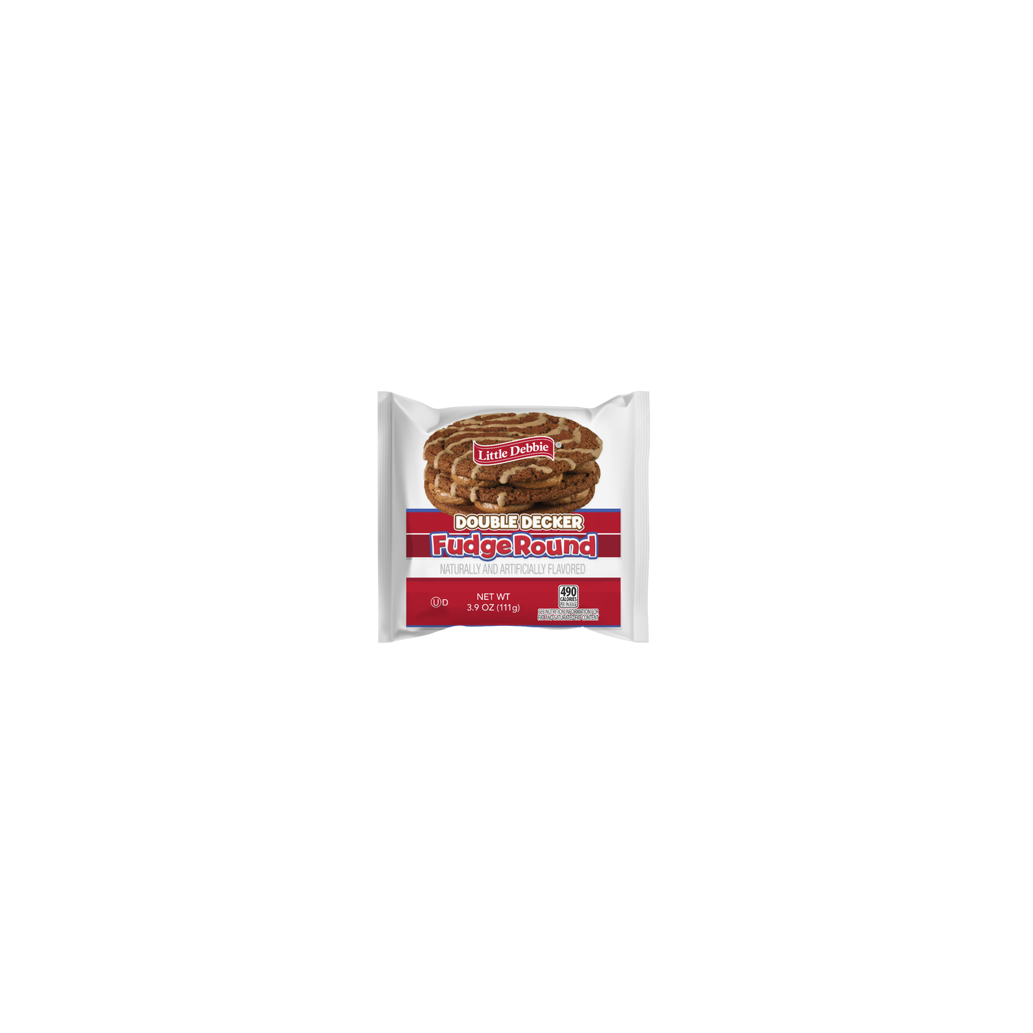 Little Debbie Double Decker Fudge Rounds - 4.4 Ounce