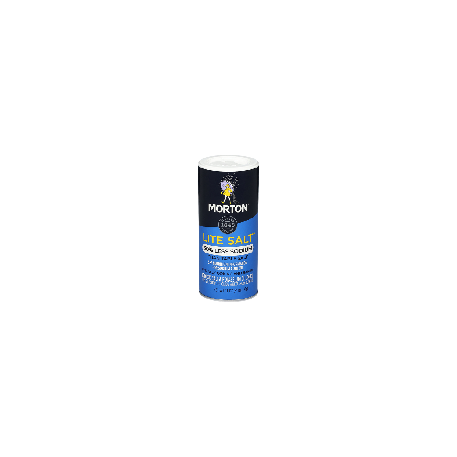 Morton Low Sodium Lite Salt - 11 Ounce