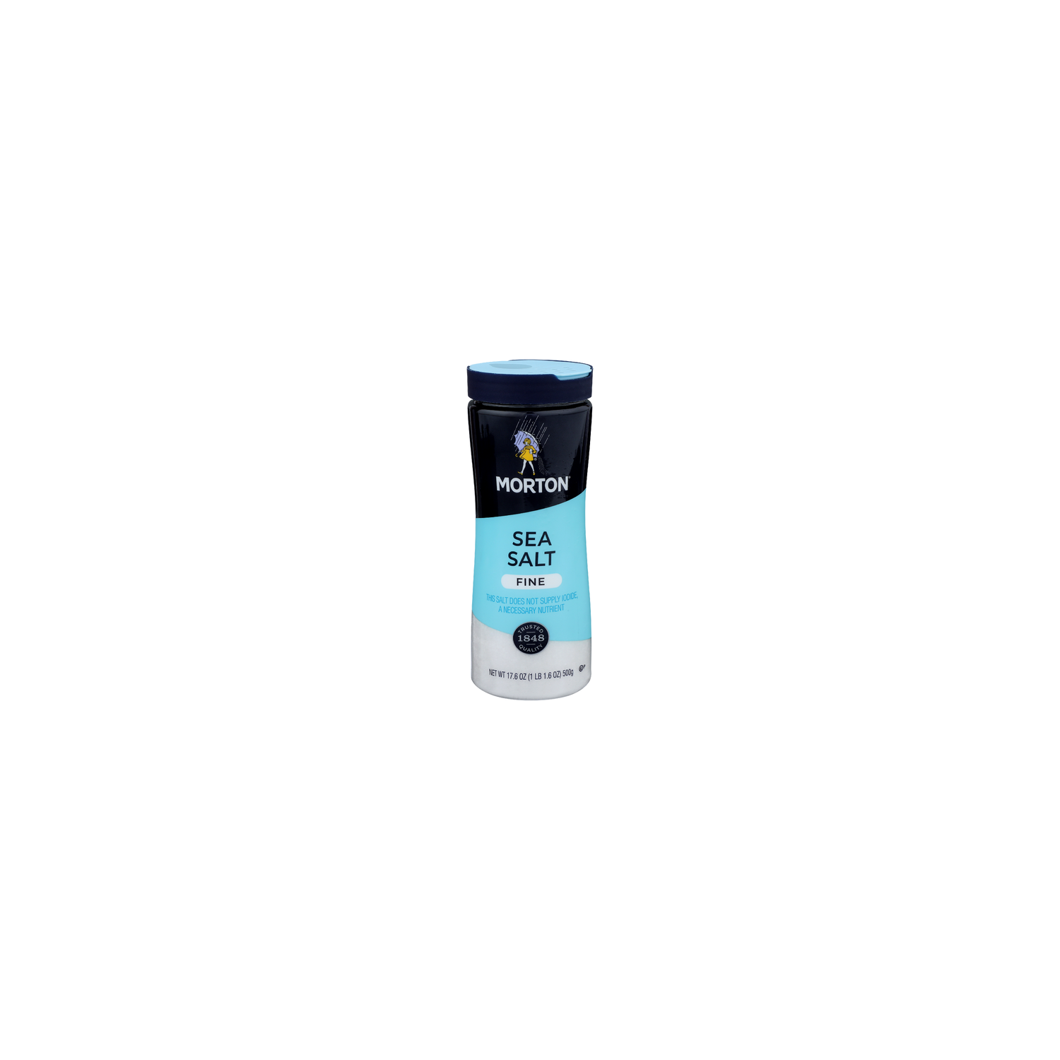 Morton Fine Sea Salt - 17.6 Ounce - Super 1 Foods
